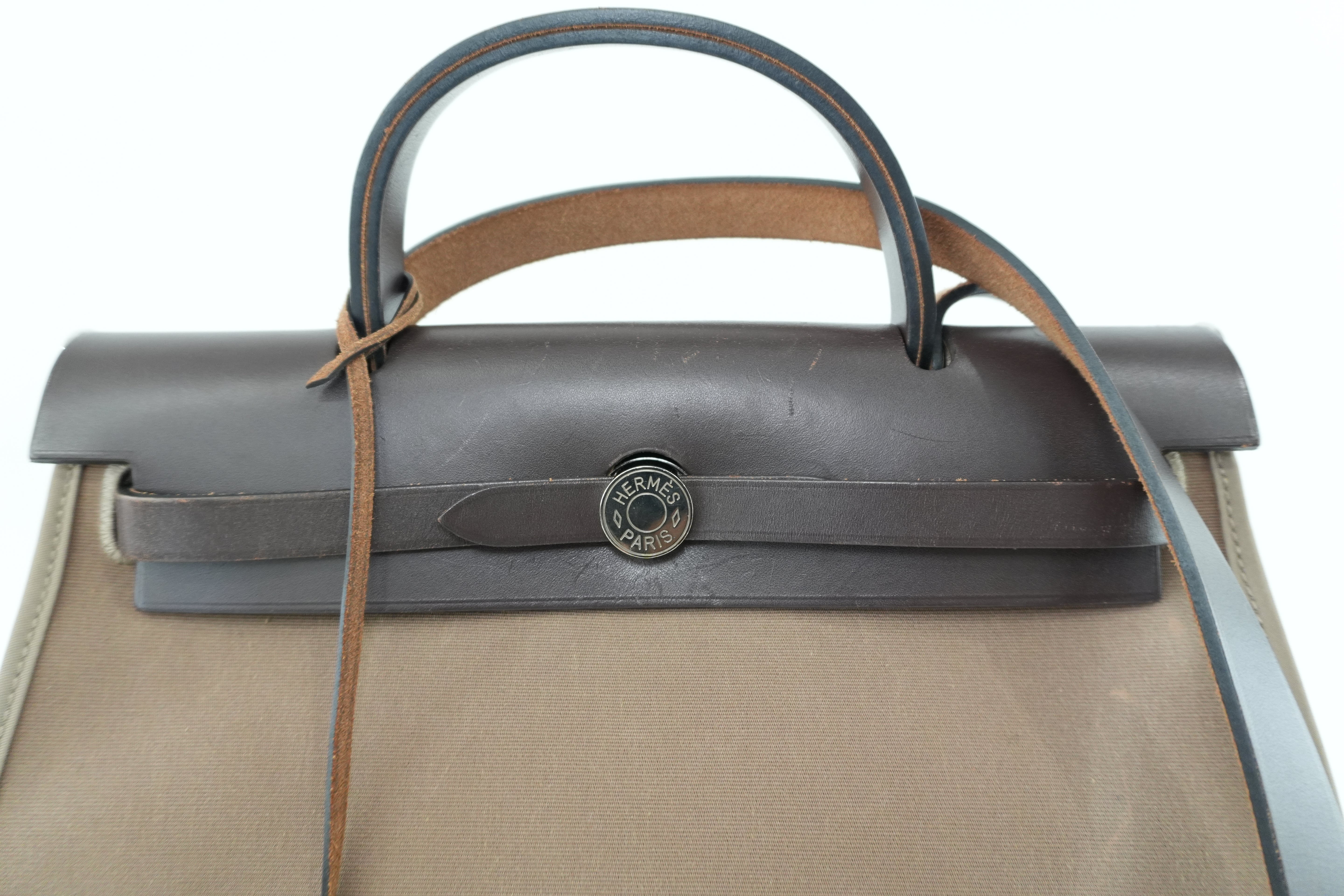 Hermes Herbag Herzip 31 Brown Used
