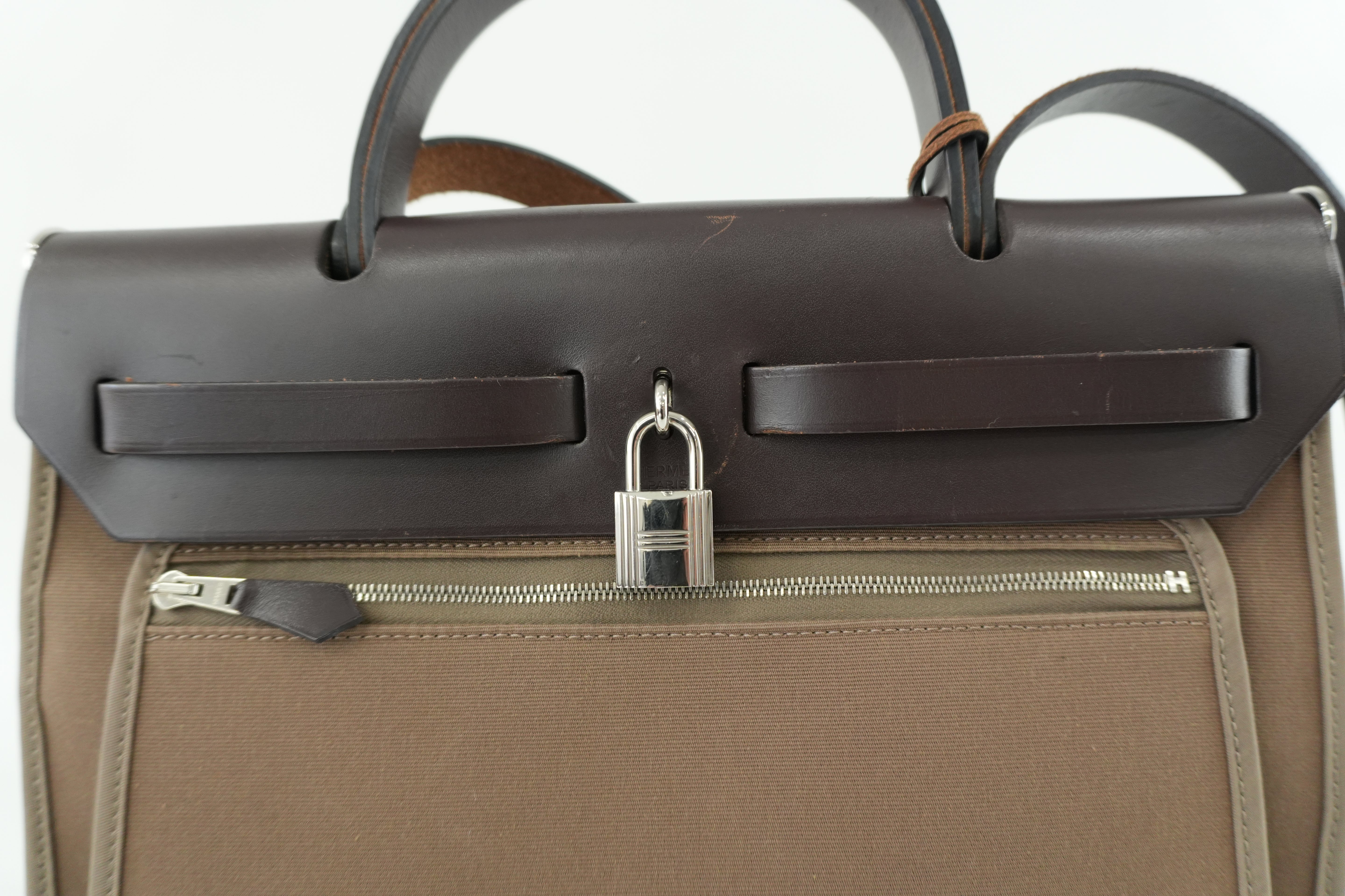 Hermes Herbag Herzip 31 Brown Used