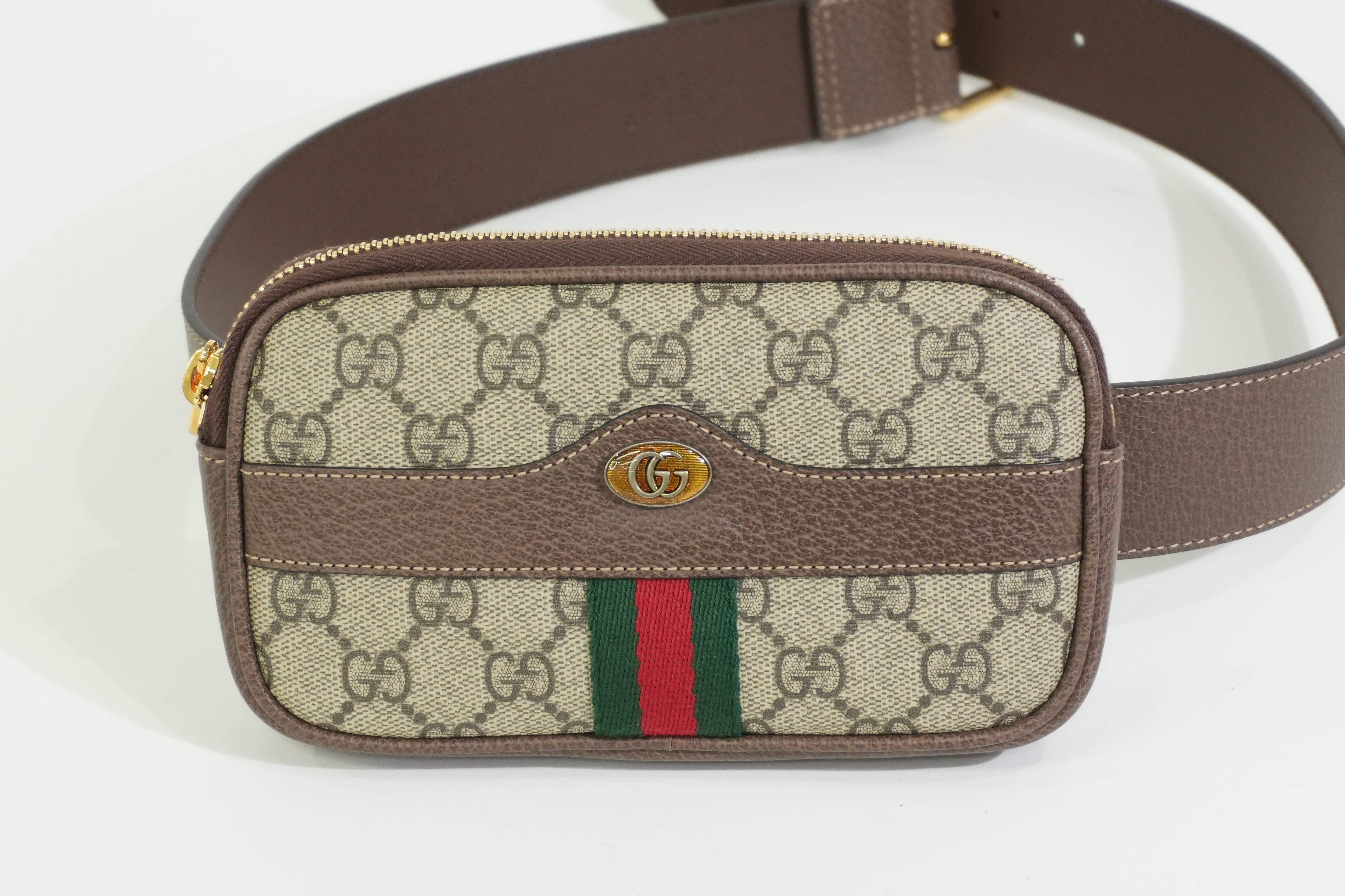 Pre-owned Gucci Ophidia Belt Bag Size 85