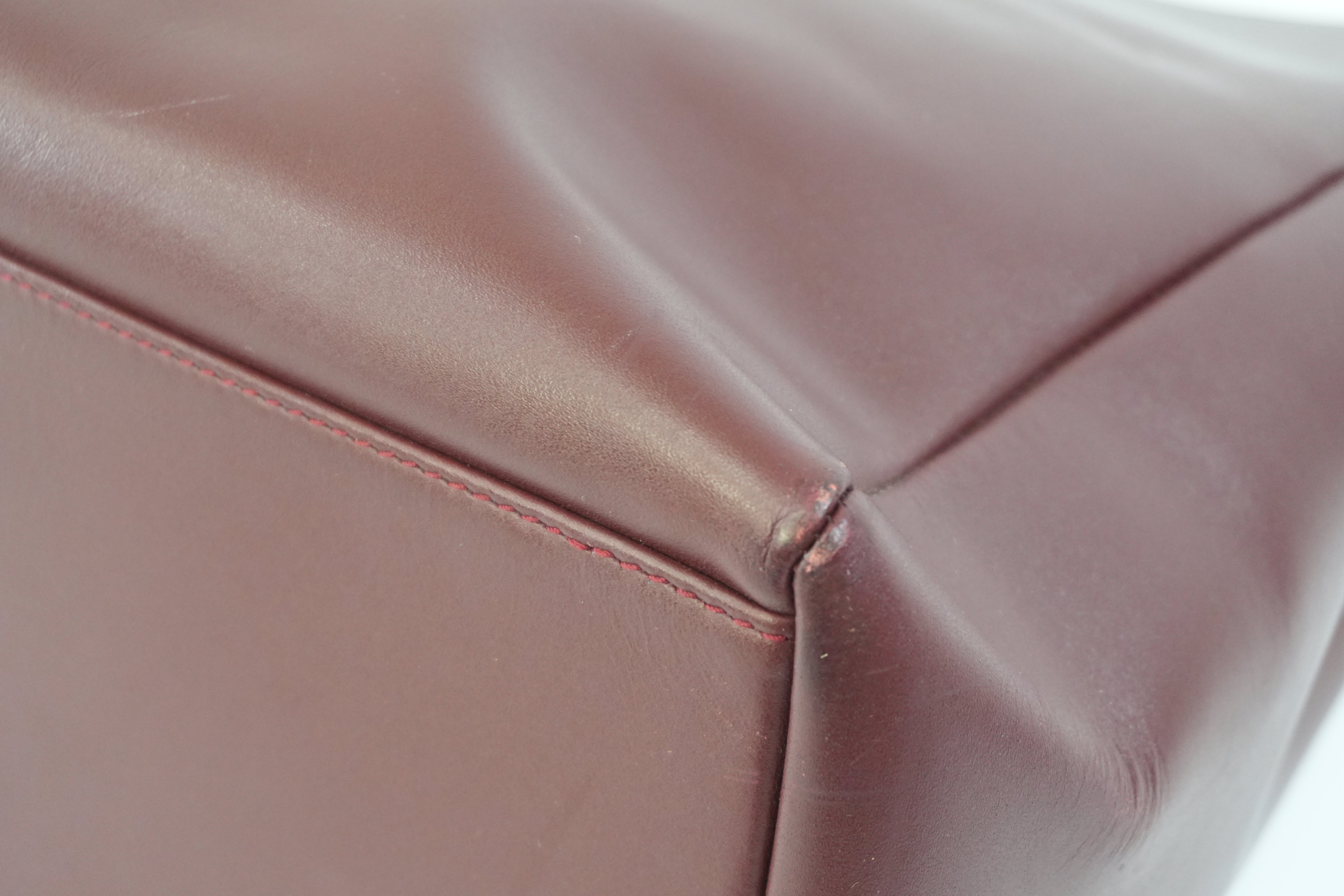 Pre-owned Cartier Crossbody Bag Burgundy