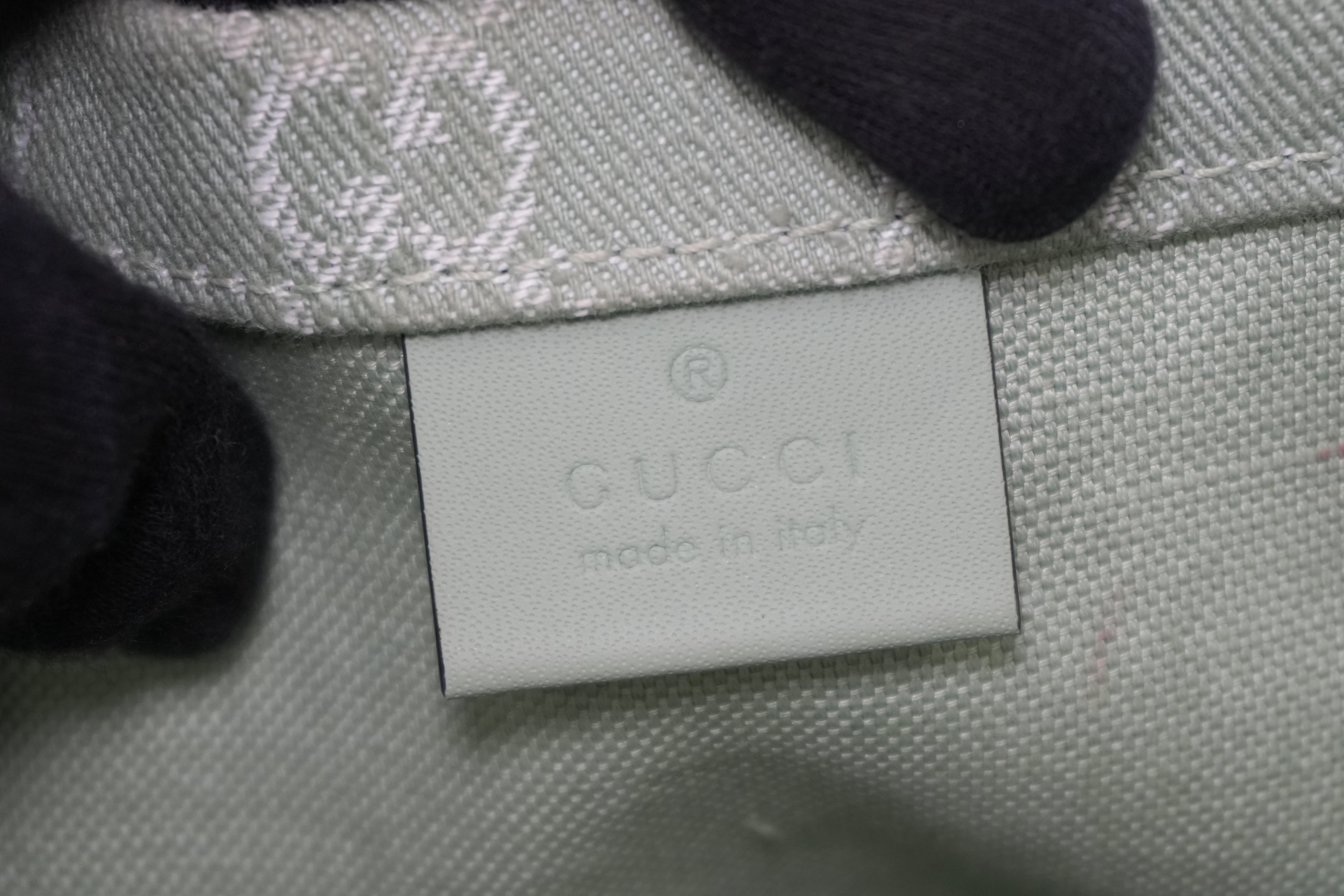 Pre-owned Gucci Large Ophidia GG Tote Bag Green