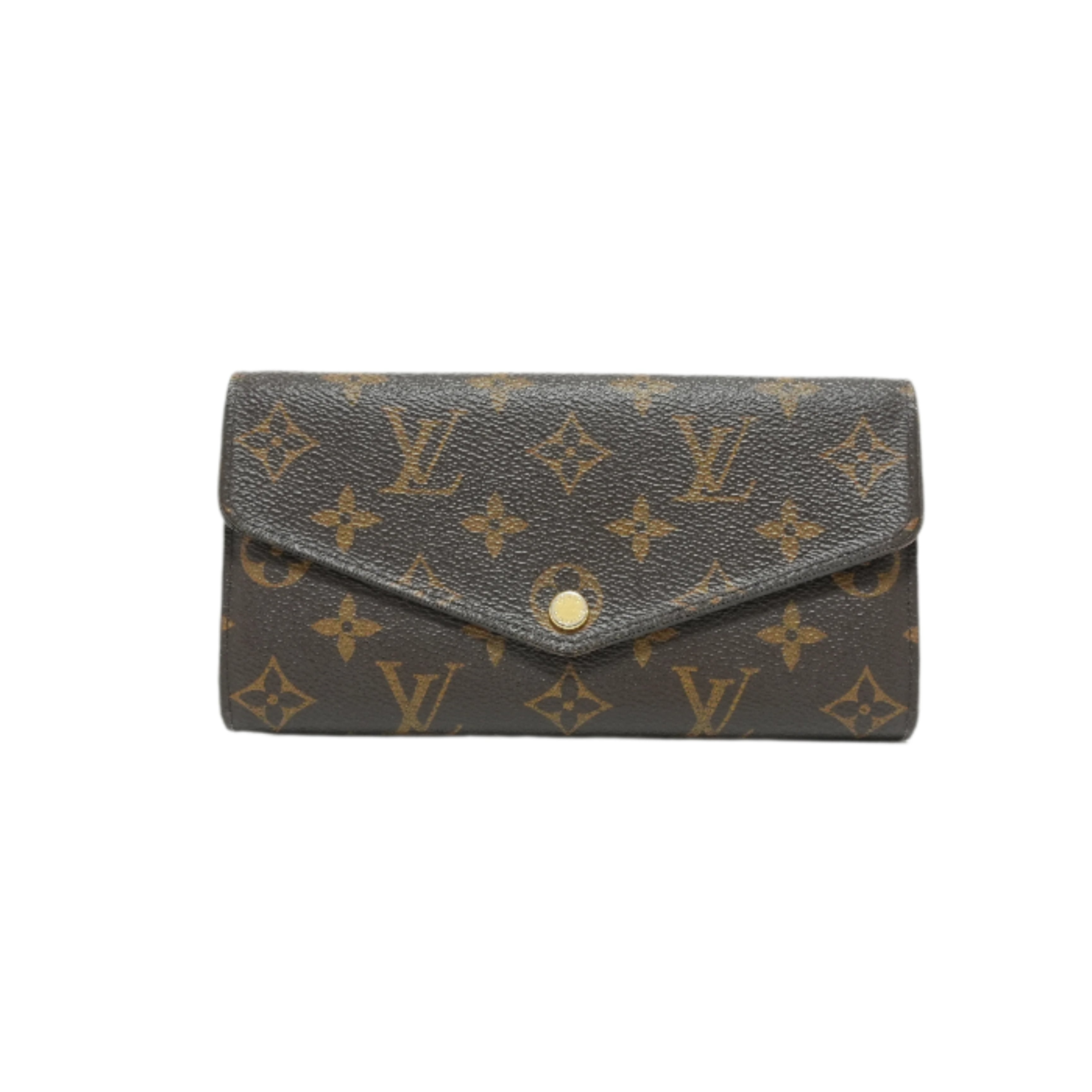 Louis Vuitton Monogram New Model Sarah Wallet Brown Used