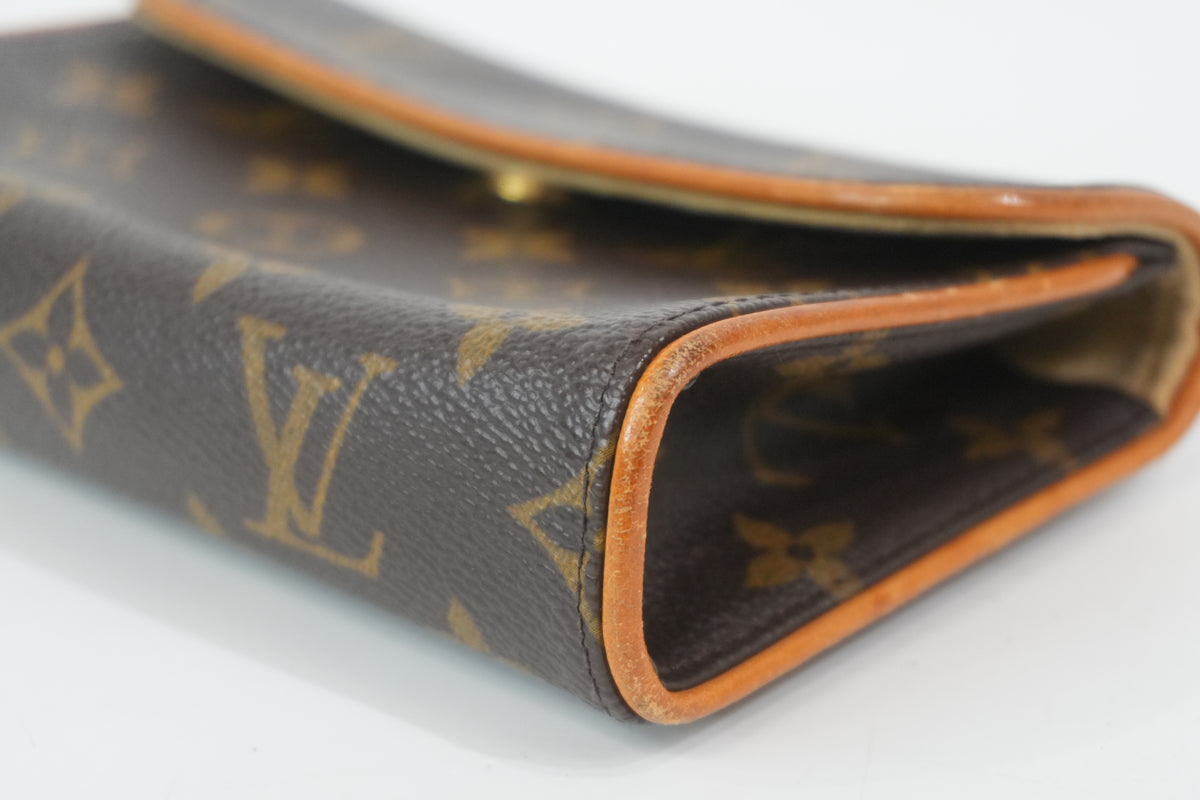 Pre-Owned Louis Vuitton Monogram Pochette Florentine Missing Belt