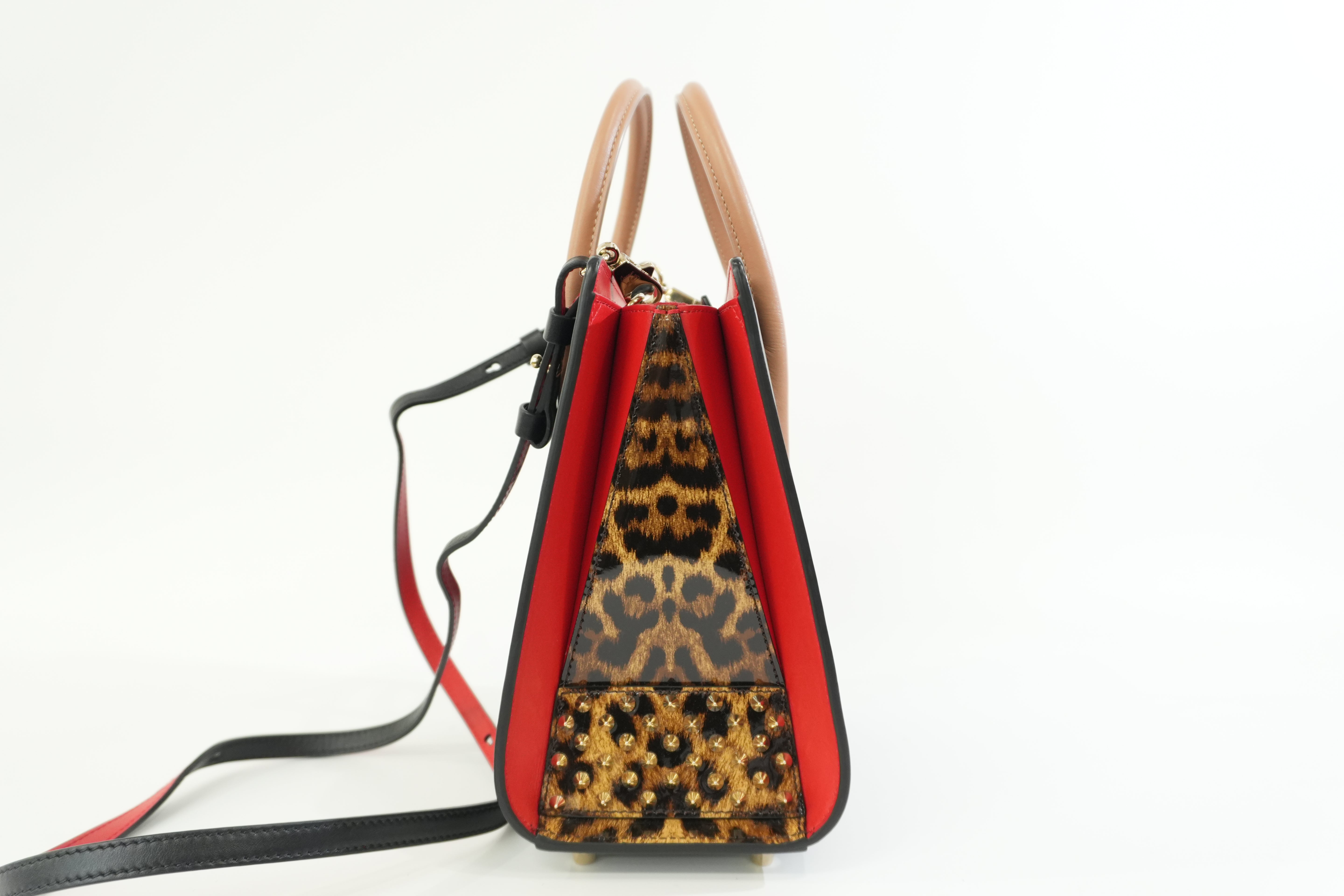 Pre-owned Christian Louboutin Two Way Paloma Mini Shoulder Bag Black