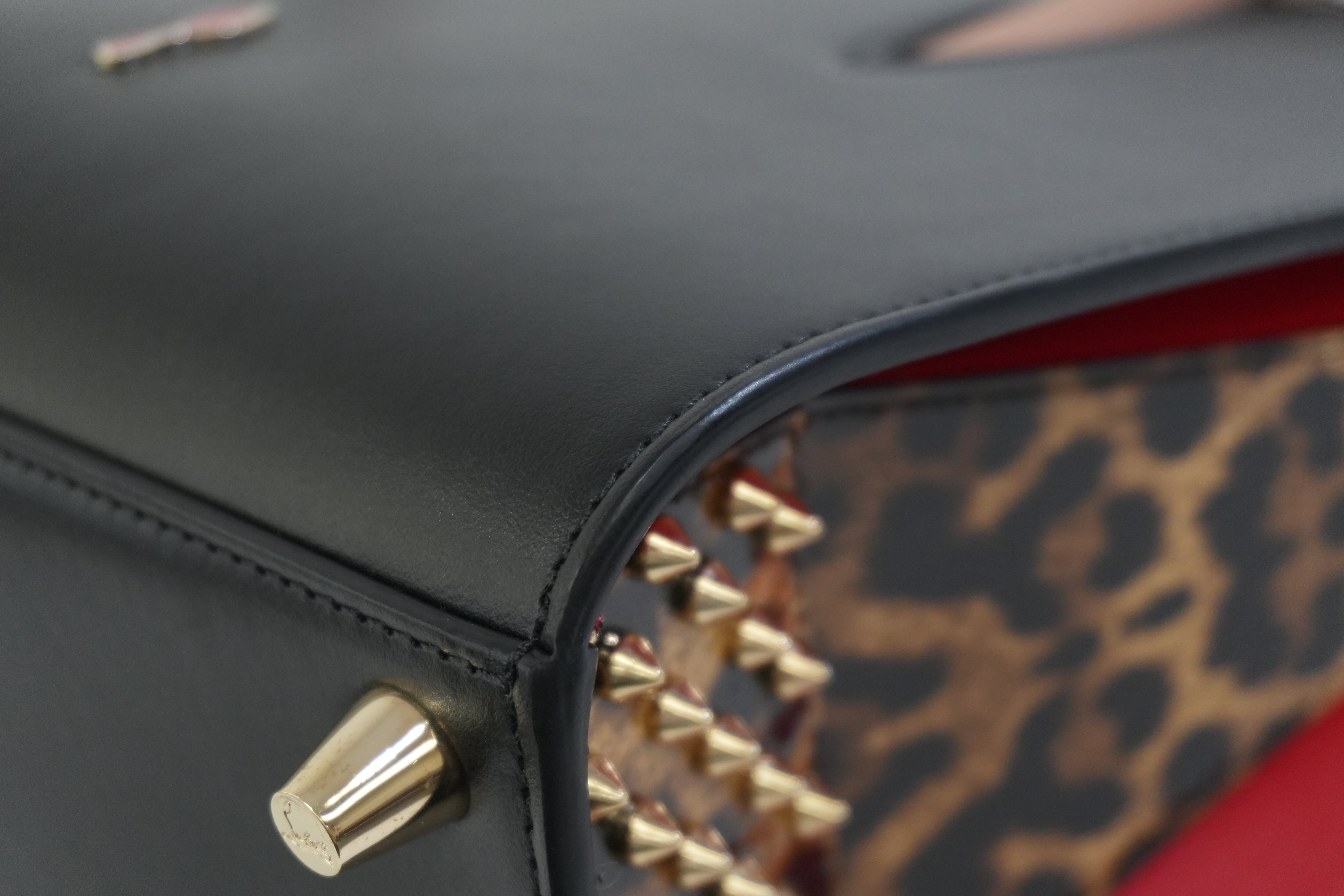 Pre-owned Christian Louboutin Two Way Paloma Mini Shoulder Bag Black