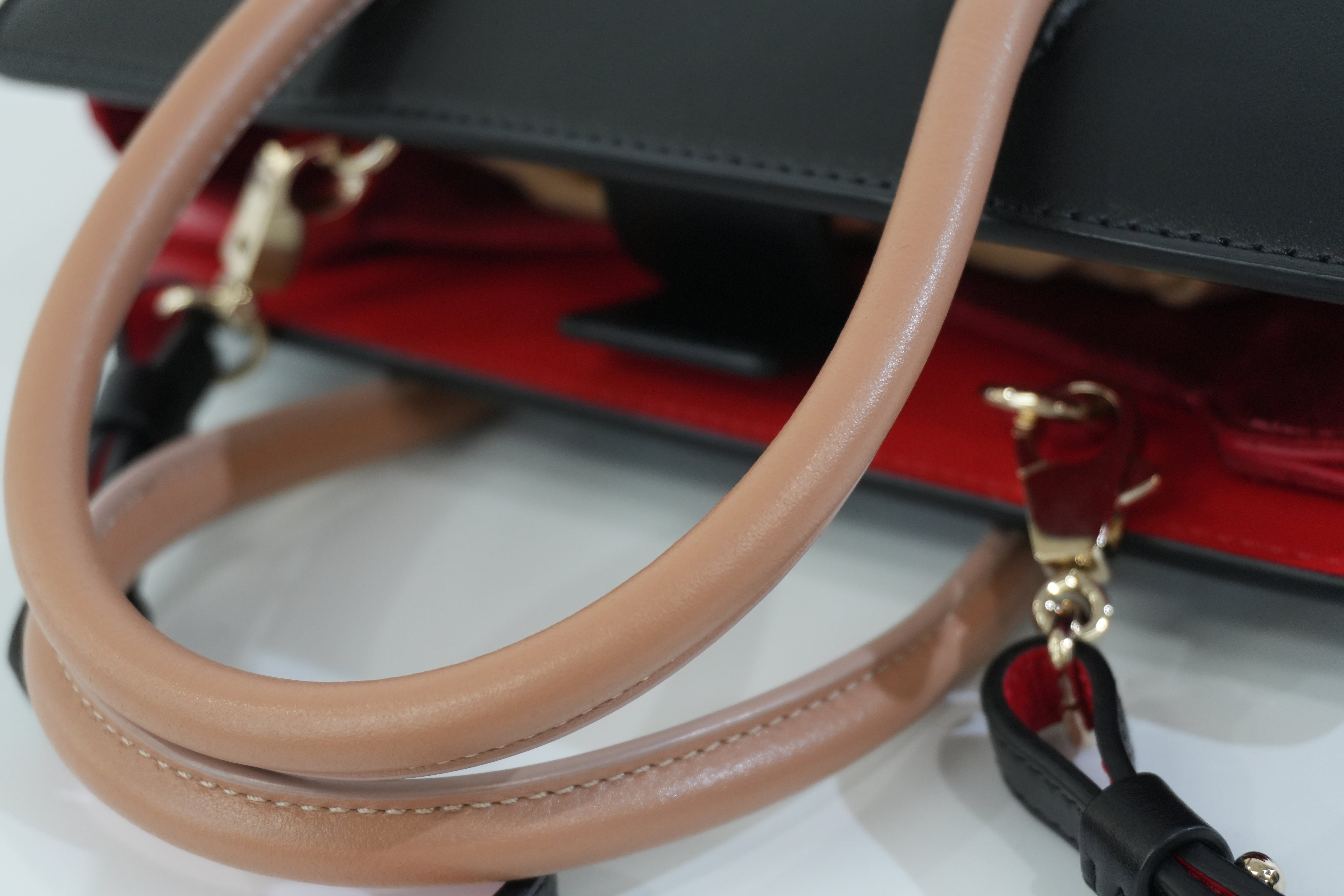 Pre-owned Christian Louboutin Two Way Paloma Mini Shoulder Bag Black