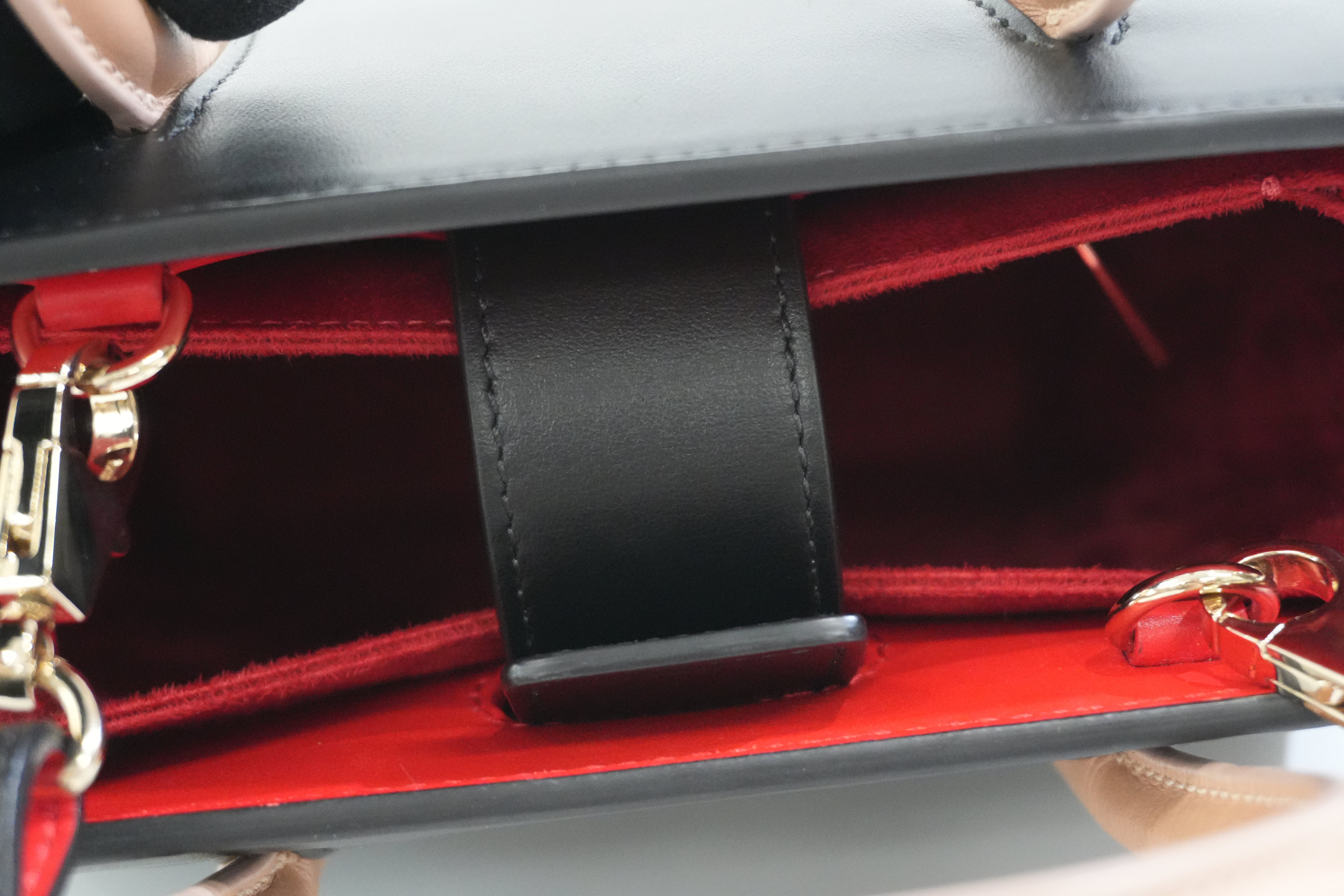 Pre-owned Christian Louboutin Two Way Paloma Mini Shoulder Bag Black