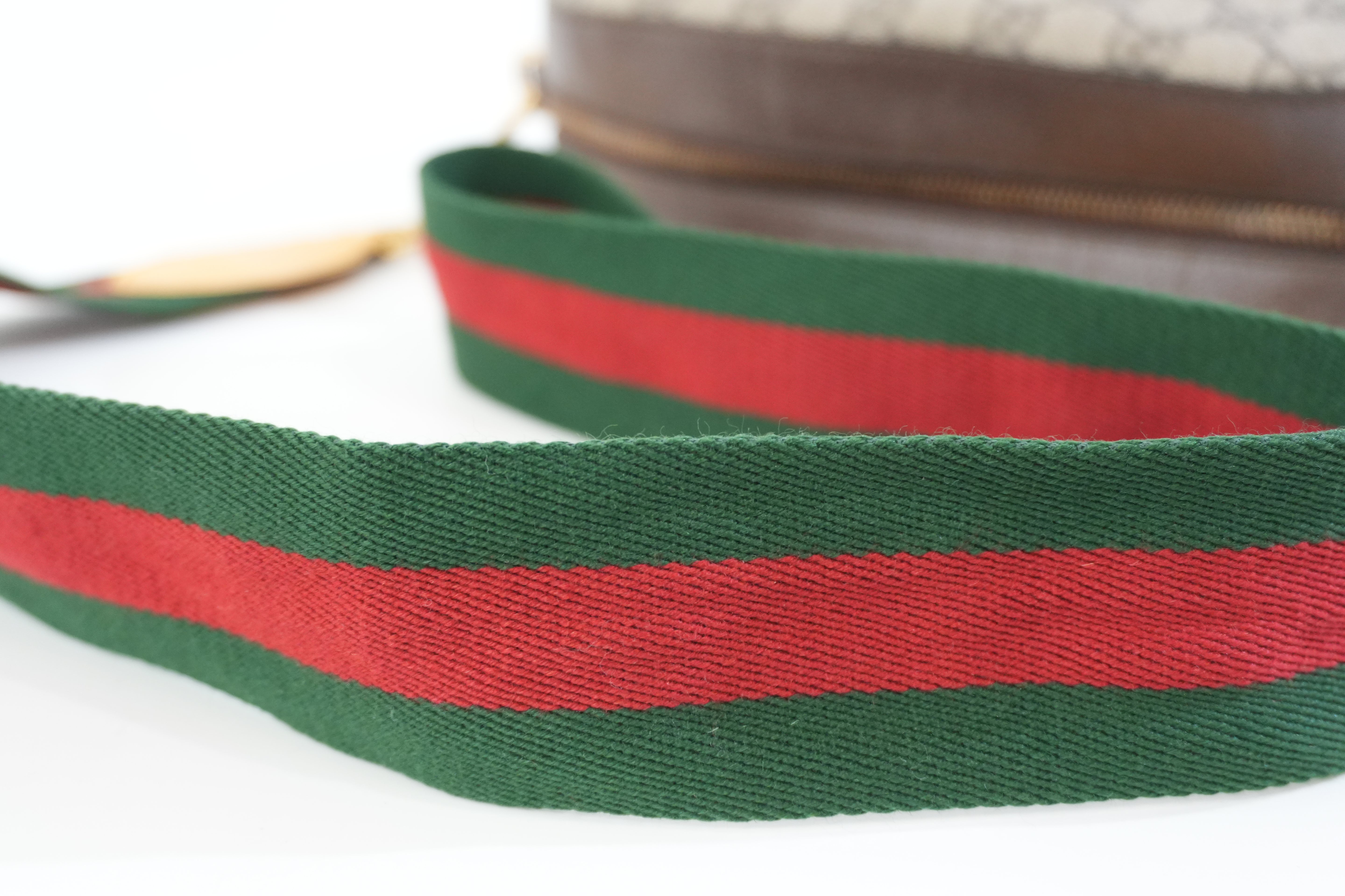 Pre-owned Gucci Canvas Supreme Neo Shoulder Bag Brown