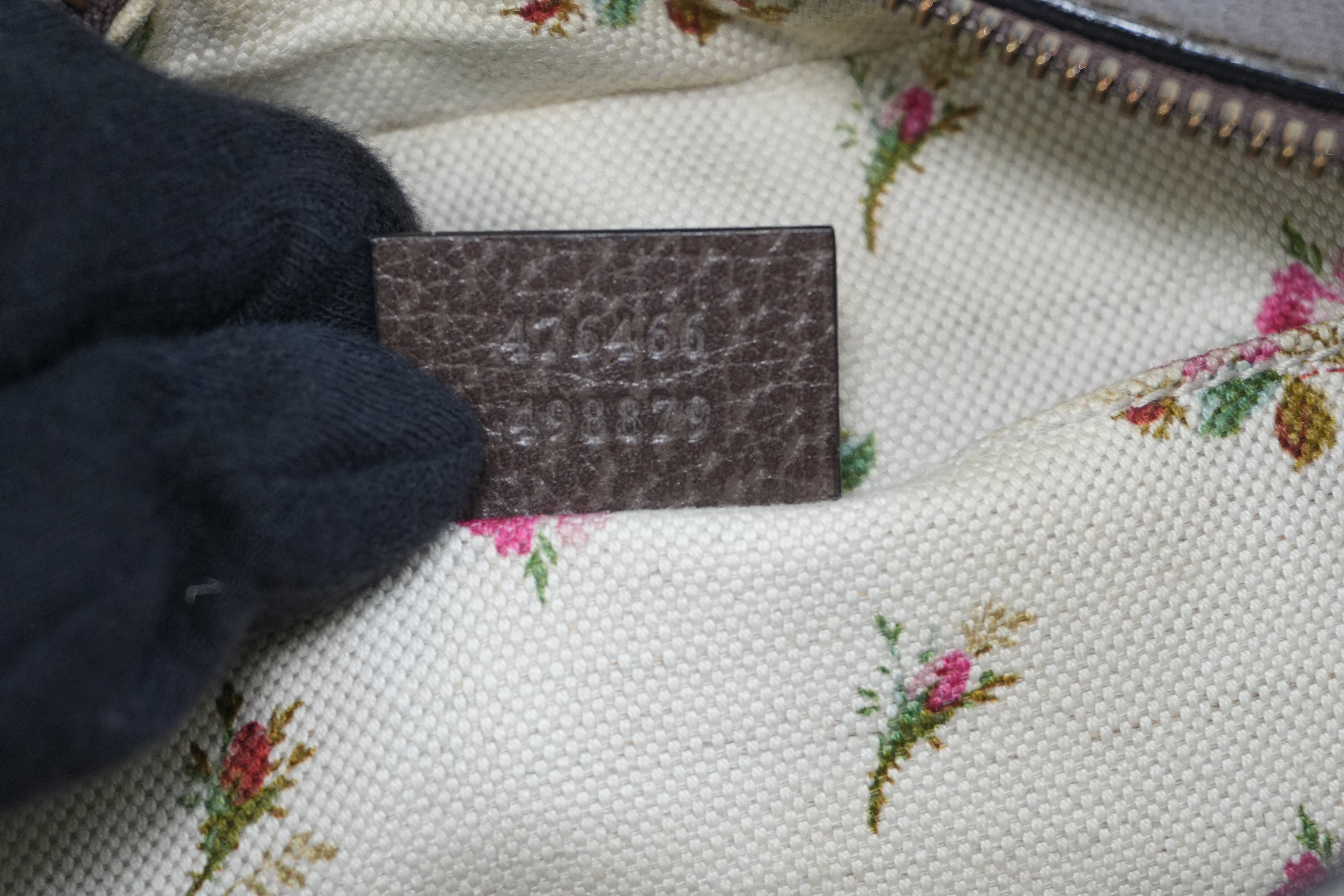 Pre-owned Gucci Canvas Supreme Neo Shoulder Bag Brown