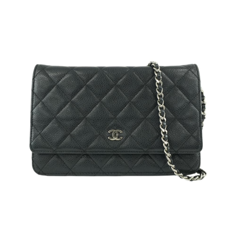 Chanel Caviar Wallet on Chain Used