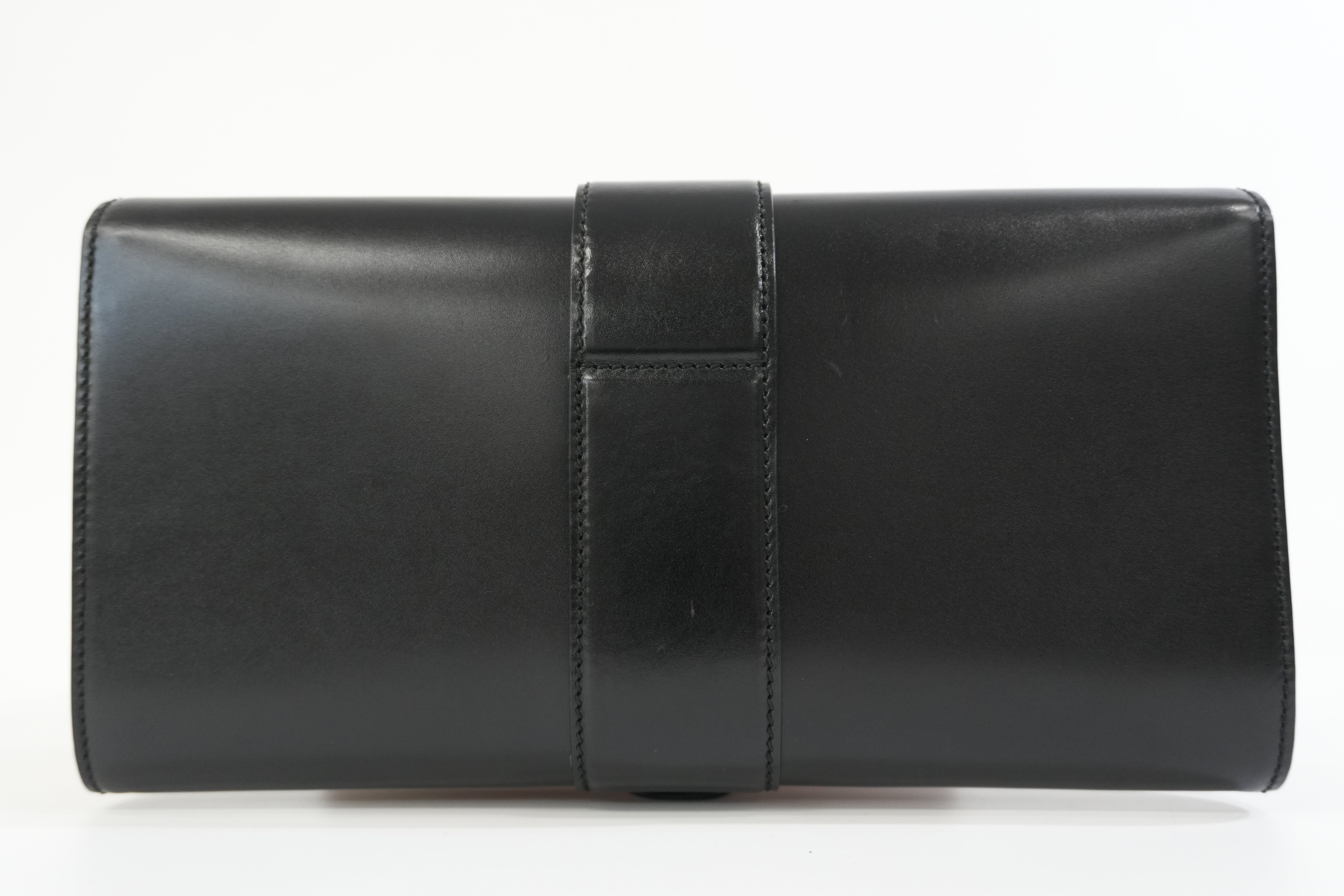 Gucci Leather Clutch Black Used