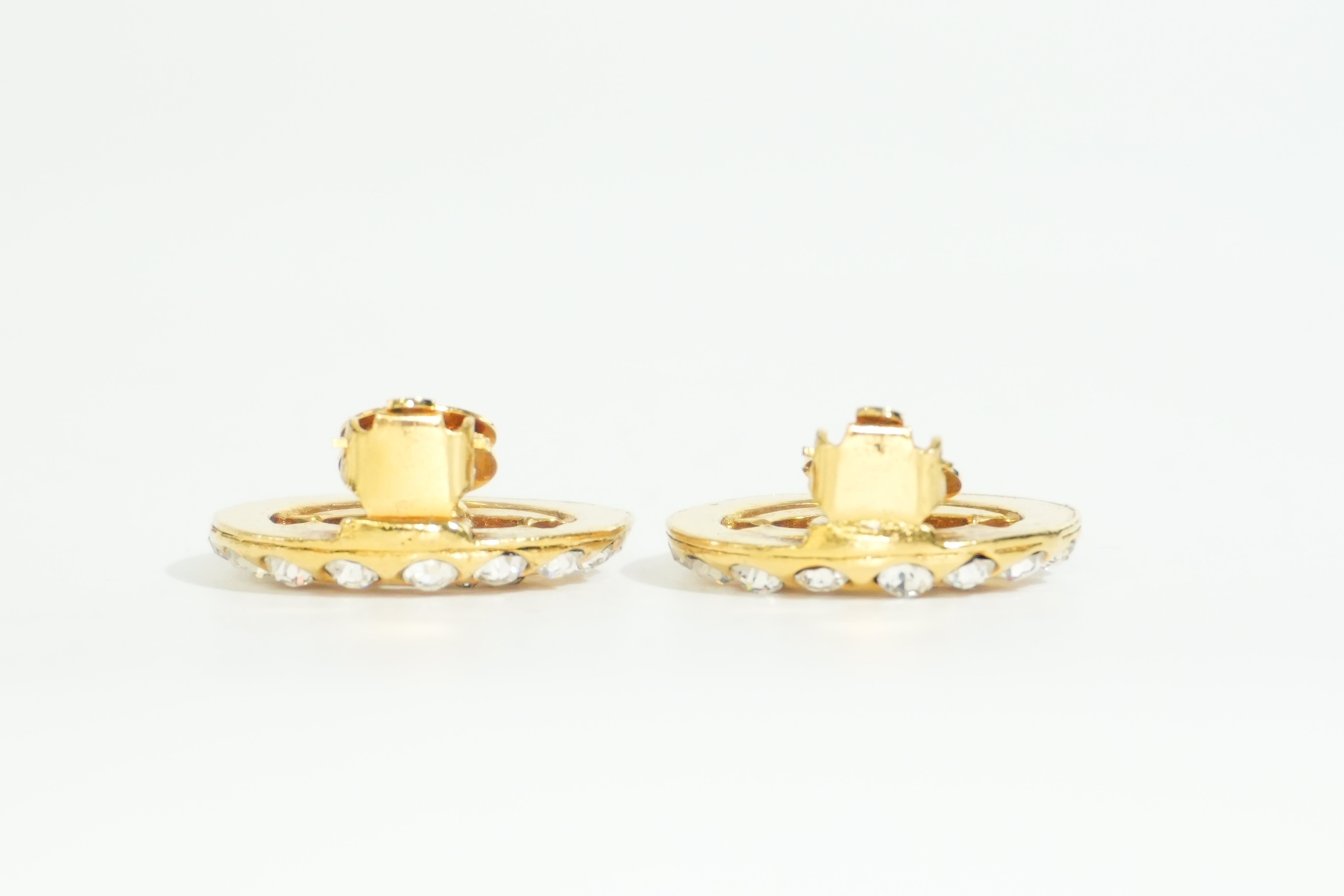 Pre-owned Chanel CC Earrings Gold tone
