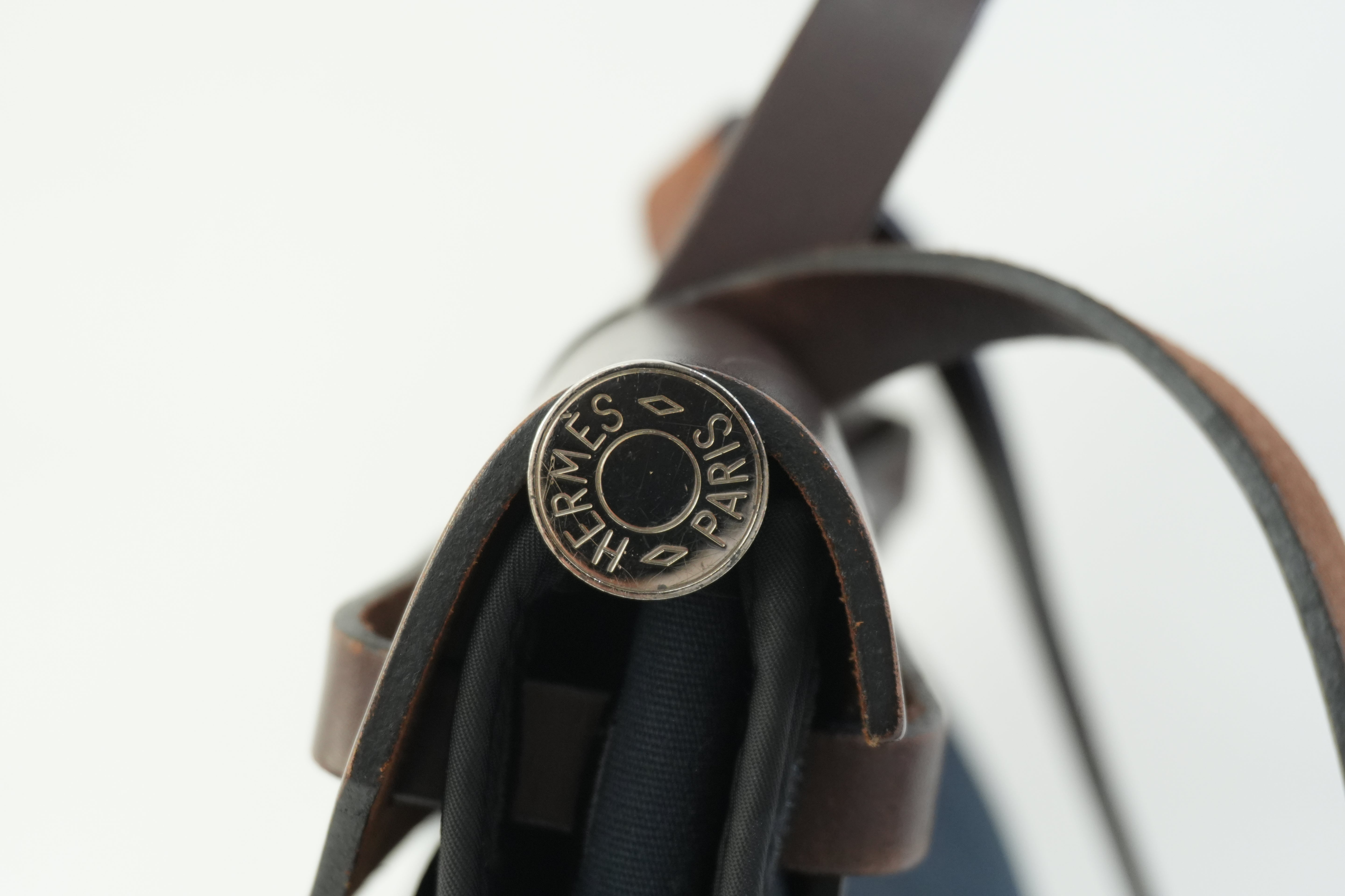 Pre-owned Hermes Canvas Herzip Tote Bag Black