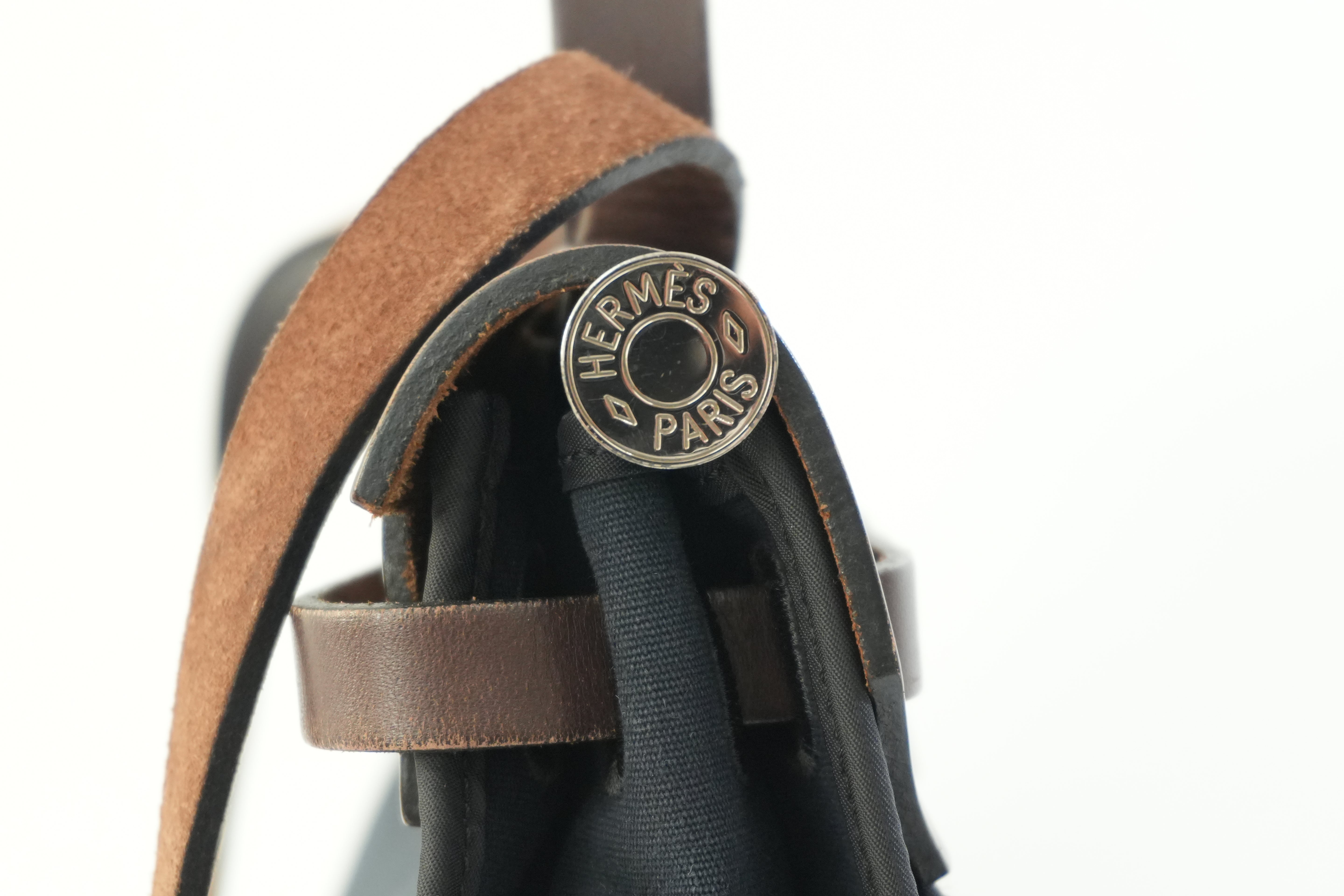 Pre-owned Hermes Canvas Herzip Tote Bag Black