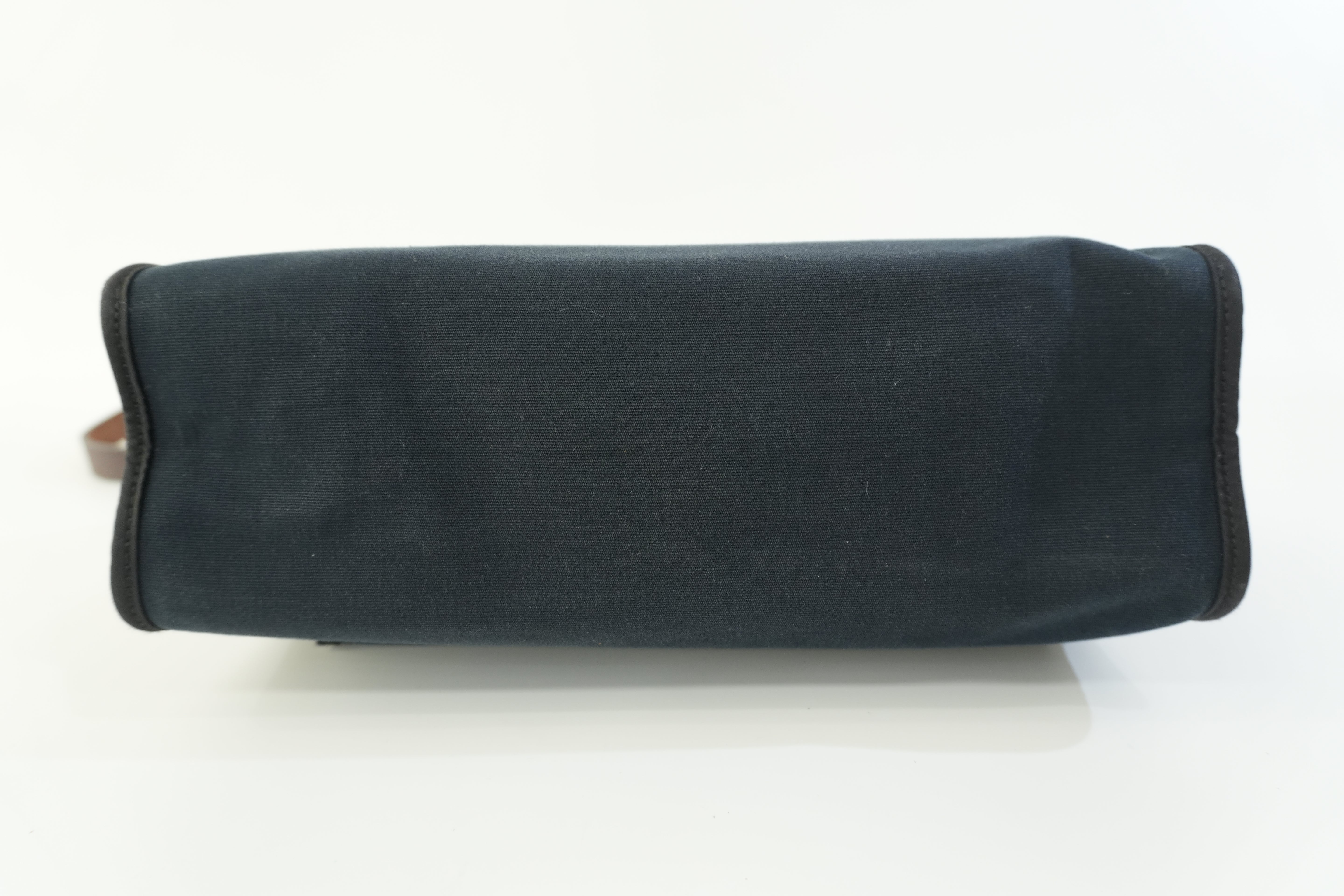 Pre-owned Hermes Canvas Herzip Tote Bag Black