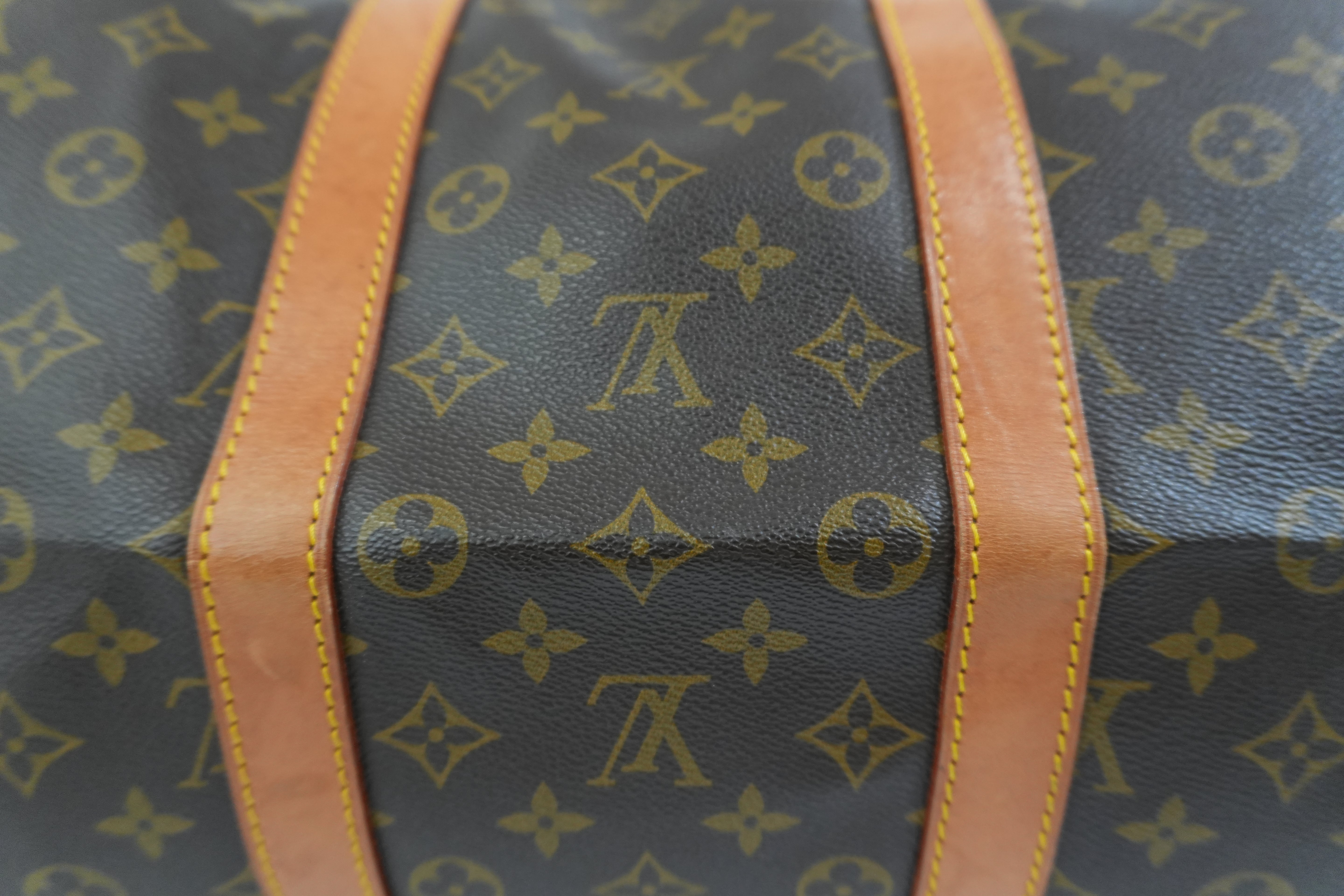 Pre-owned Louis Vuitton Monogram Keepall 55 Travel Bag