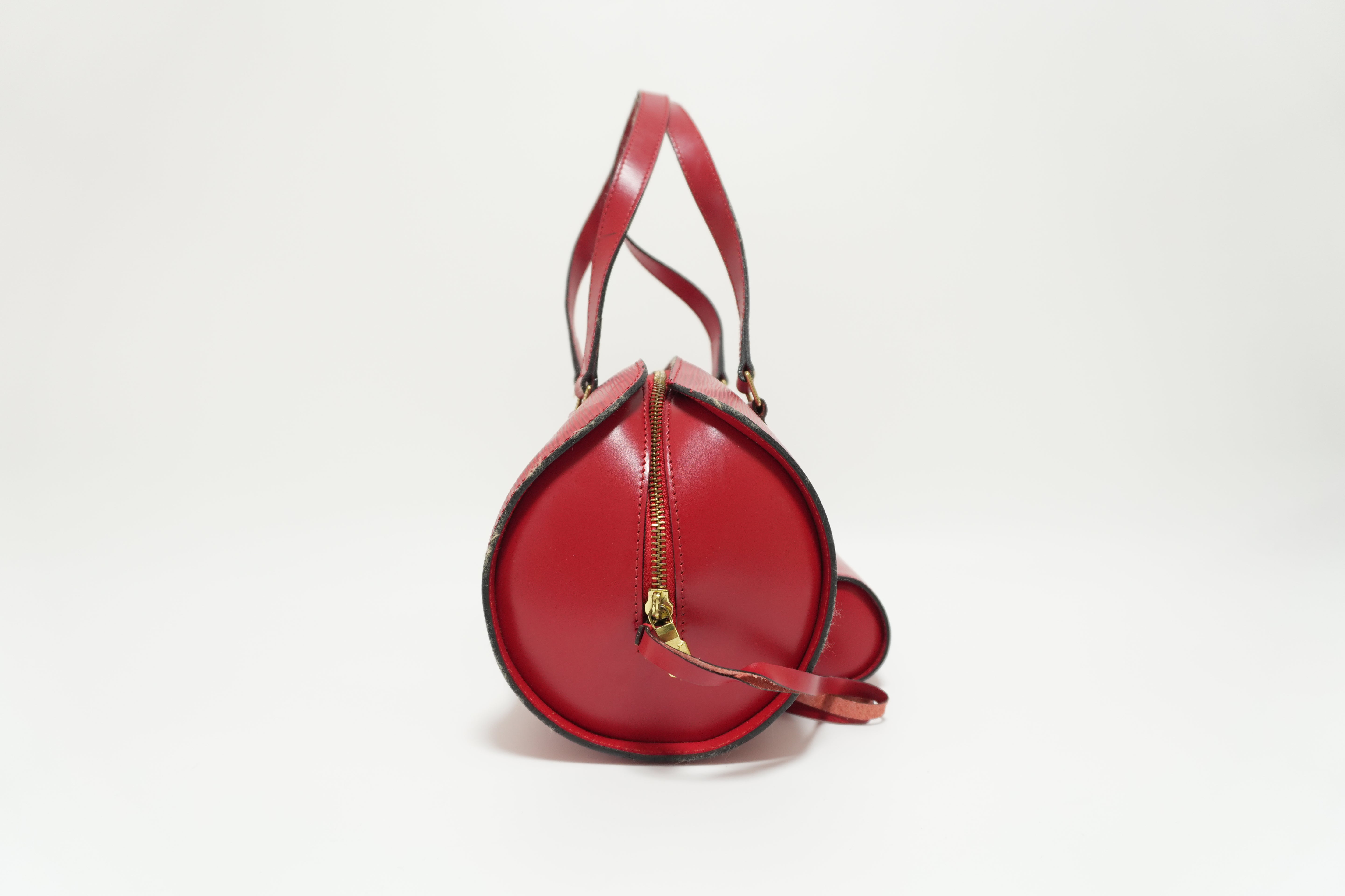 Louis Vuitton Epi Soufflot Handbag Red Used