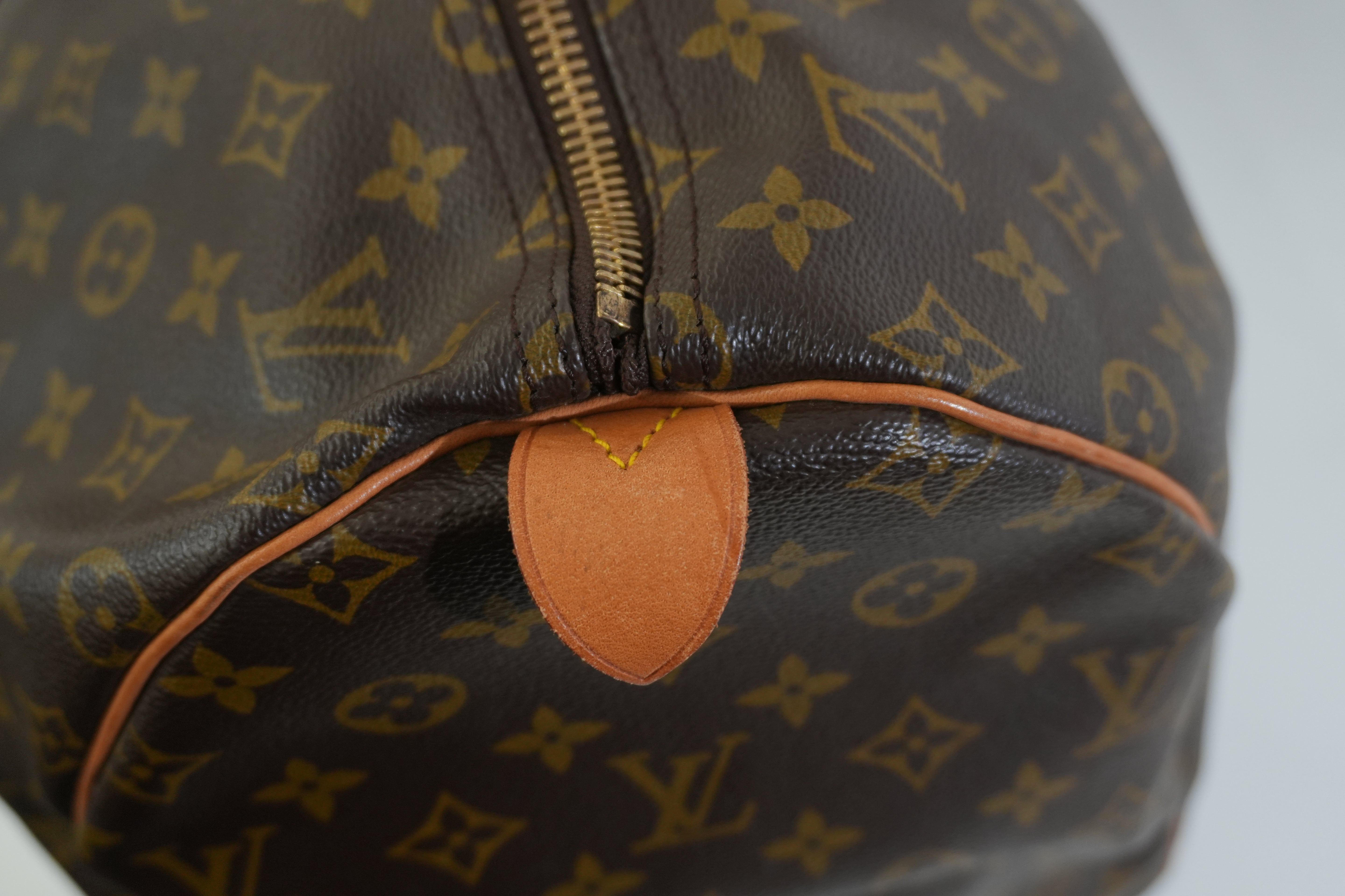 Pre-owned Louis Vuitton Monogram Keepall 55 Travel Bag