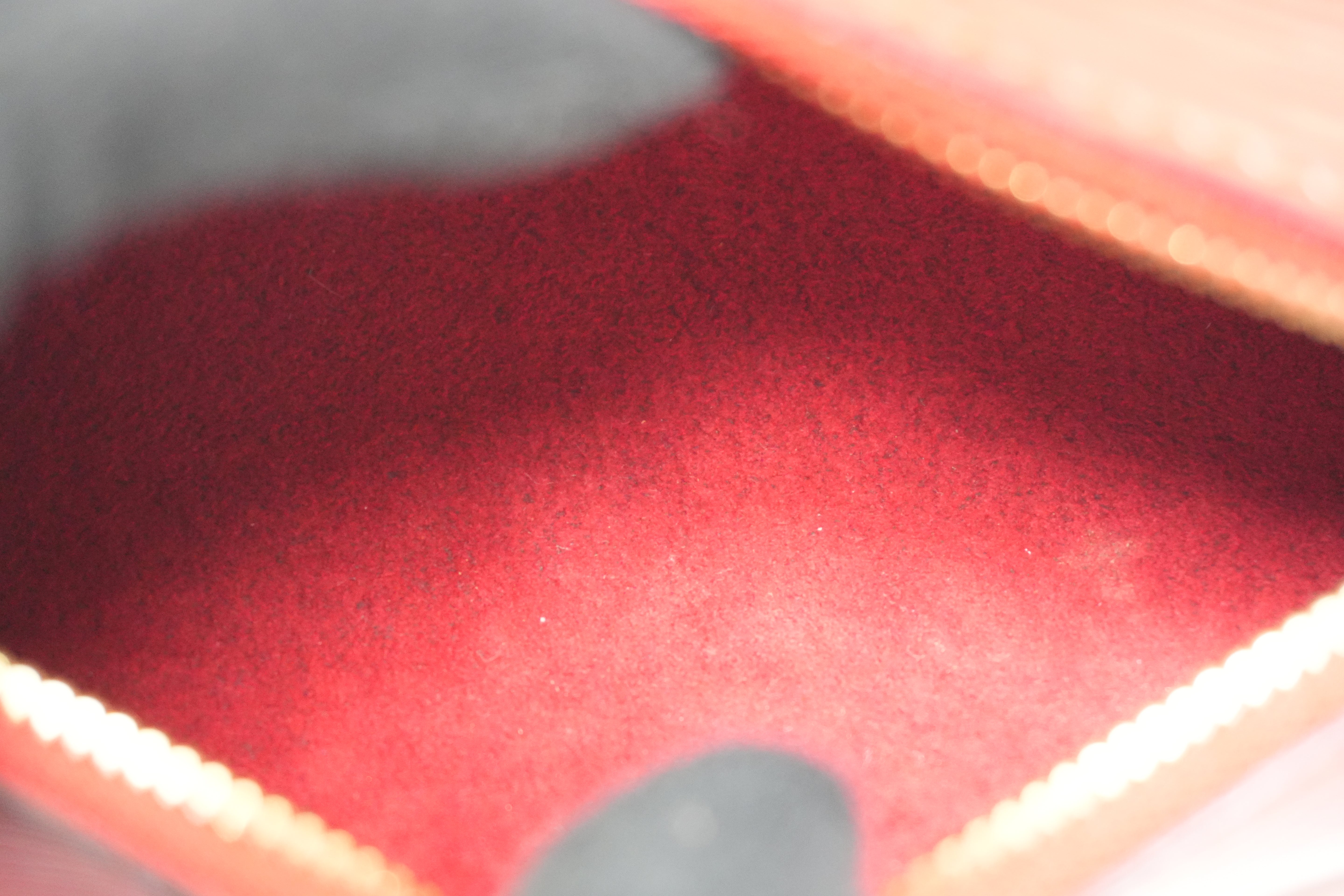 Louis Vuitton Epi Soufflot Handbag Red Used