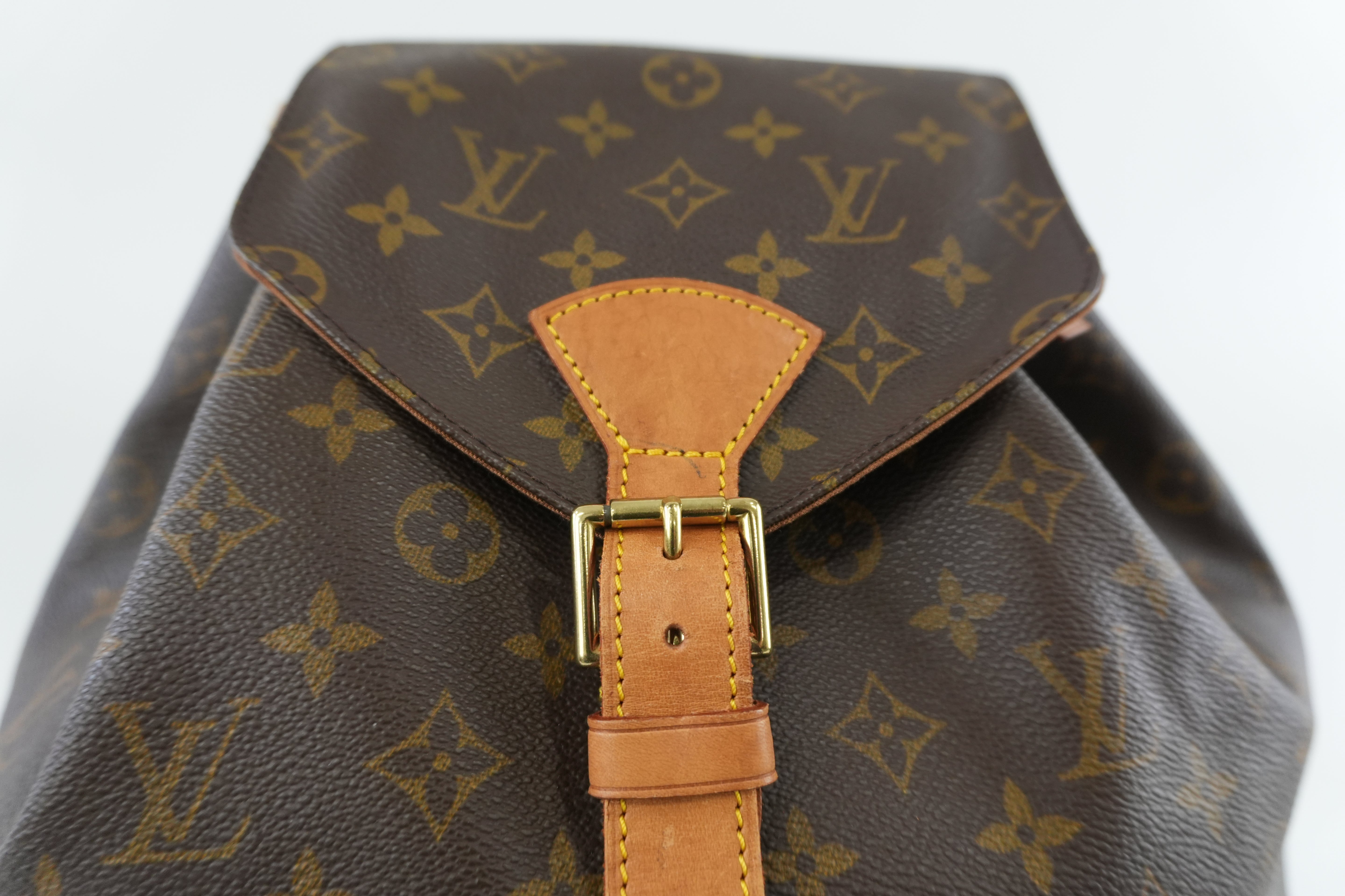 Louis Vuitton Monogram Montsouris GM Backpack Used