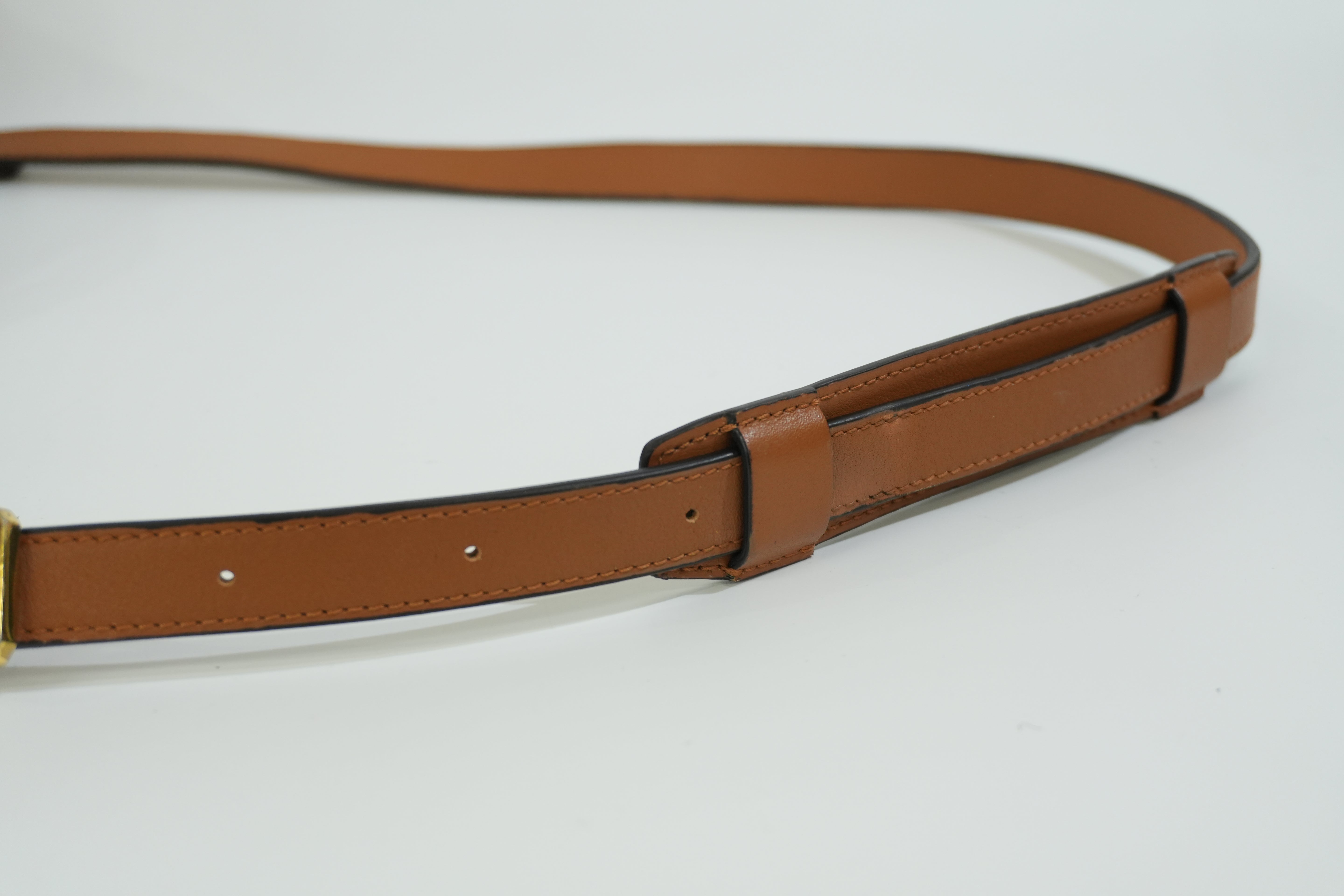 Pre-owned MCM Orchid Floral Two Way Visetos Mini Boston Cognac