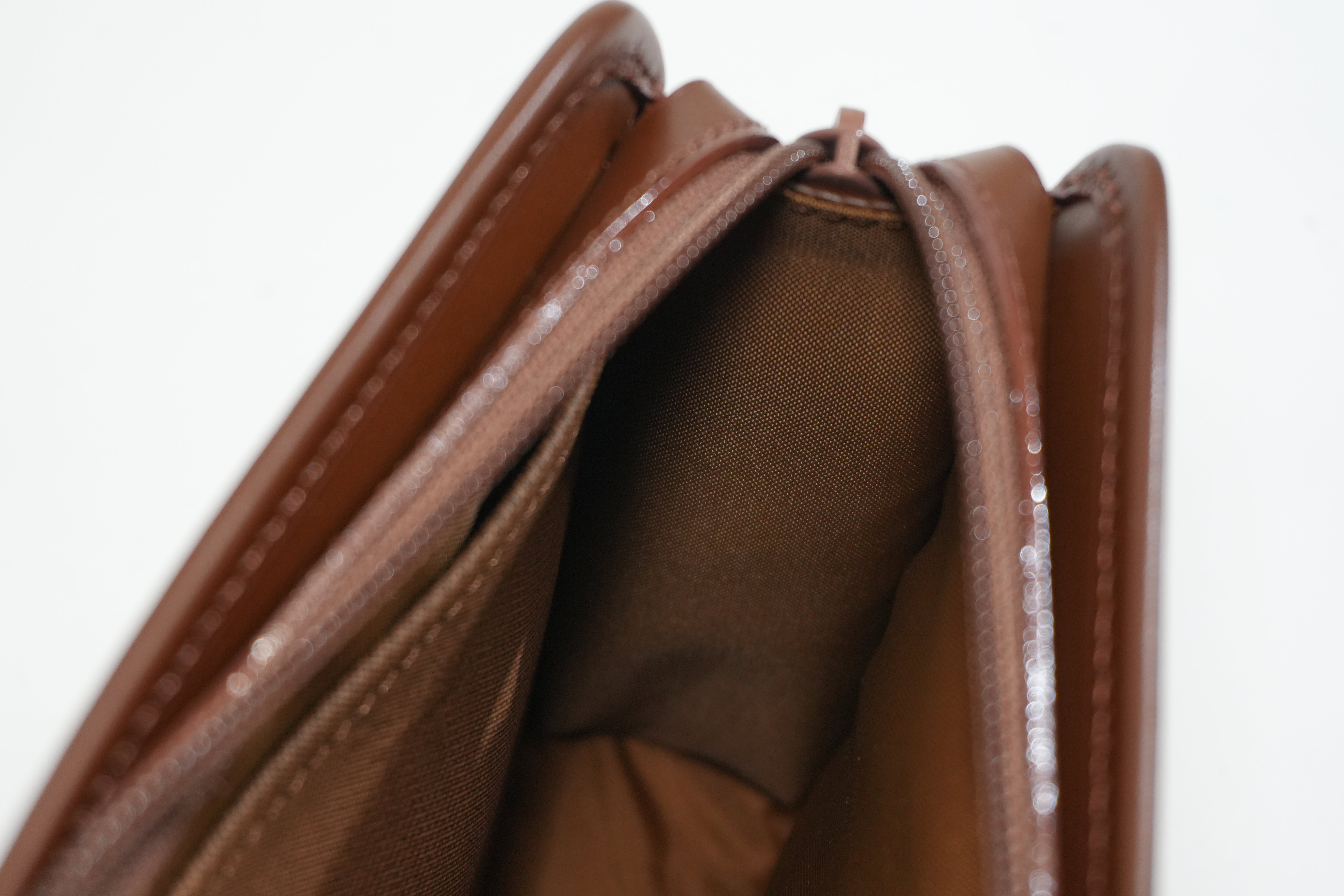 Pre-owned Burberry Vinatage Haymarket Check Clutch Bag Brown
