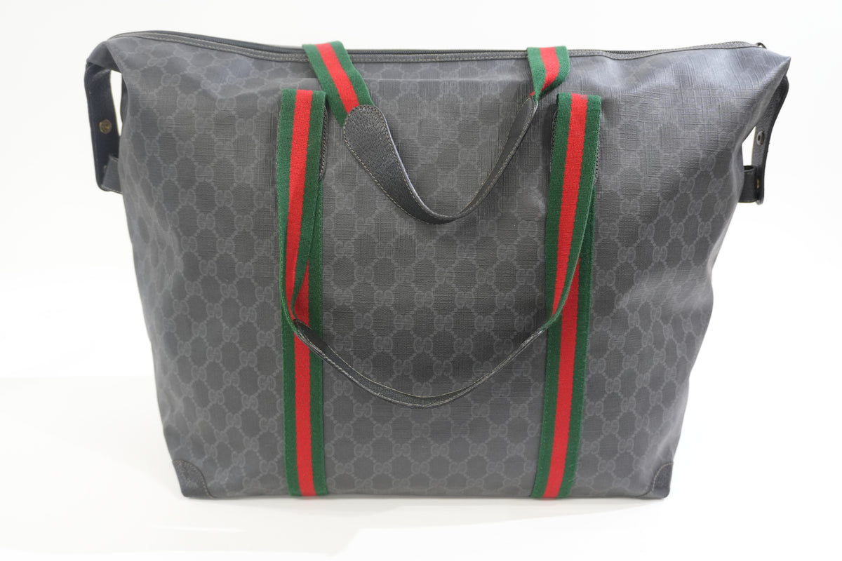 Pre-Owned Gucci Ophidia Travel Tote Bag Black