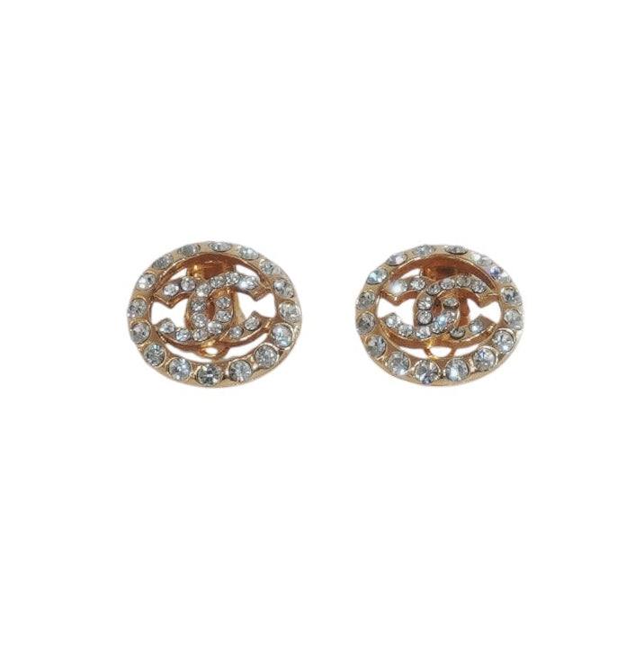 Pre-owned Chanel CC Earrings Gold tone