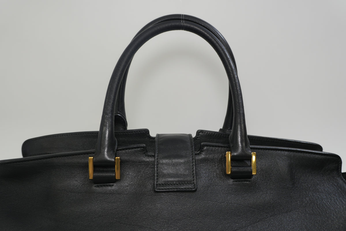 Pre-Owned Yves Saint Laurent Cabas Chyc Handbag Black