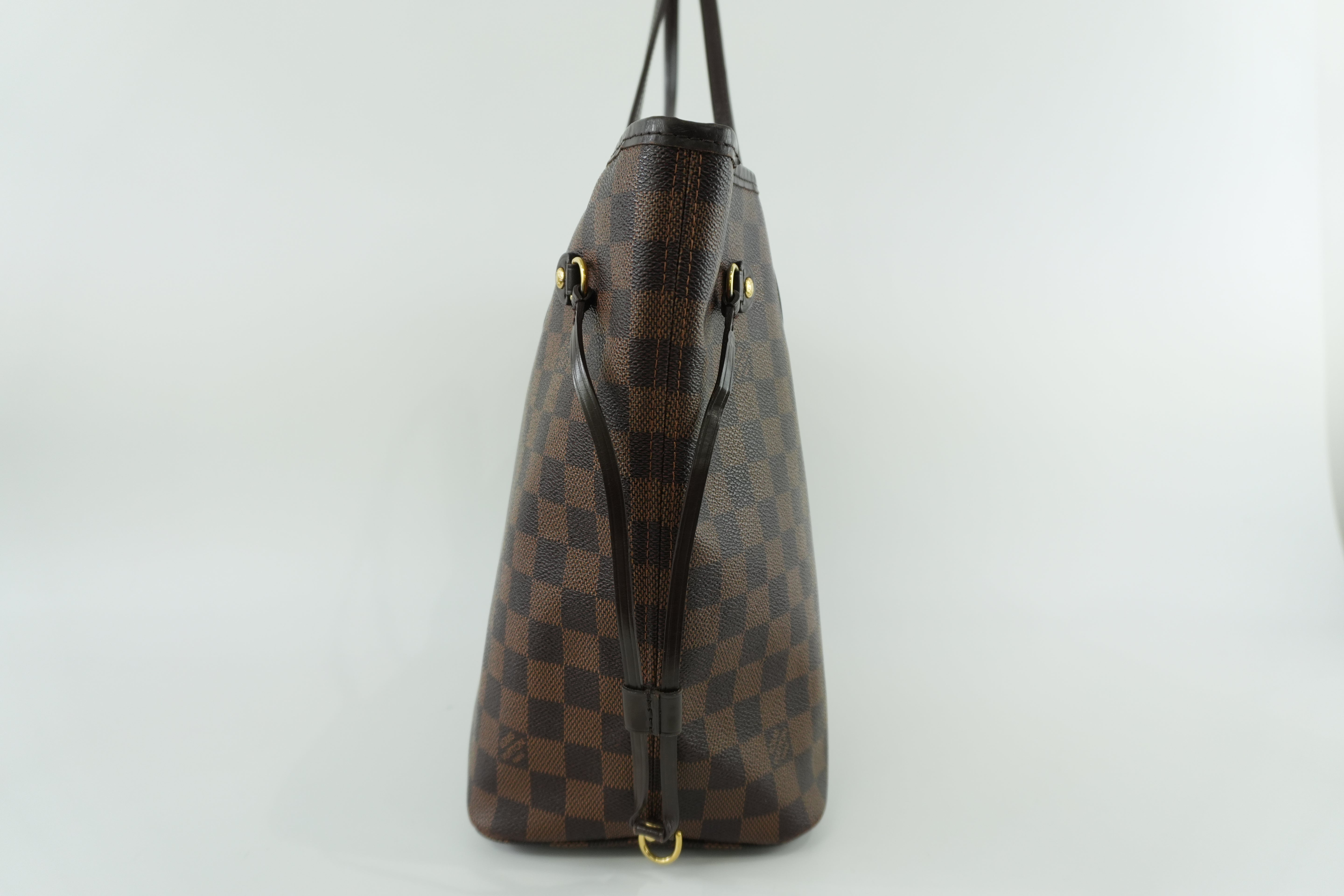 Louis Vuitton Damier Ebene Neverfull MM Shoulder Tote Used