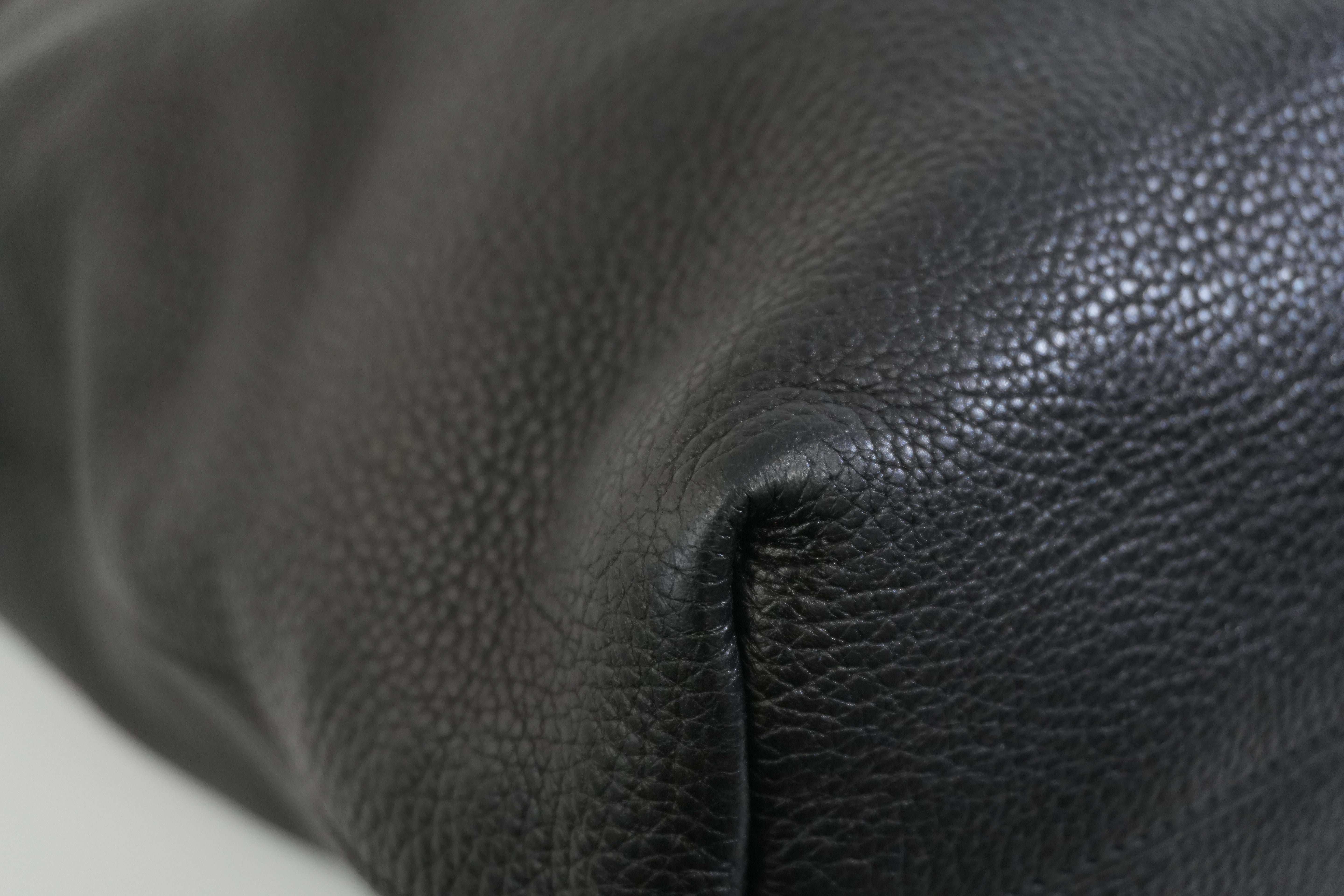 Pre-owned Prada Leather Two Way Shoulder Tote Bag Black