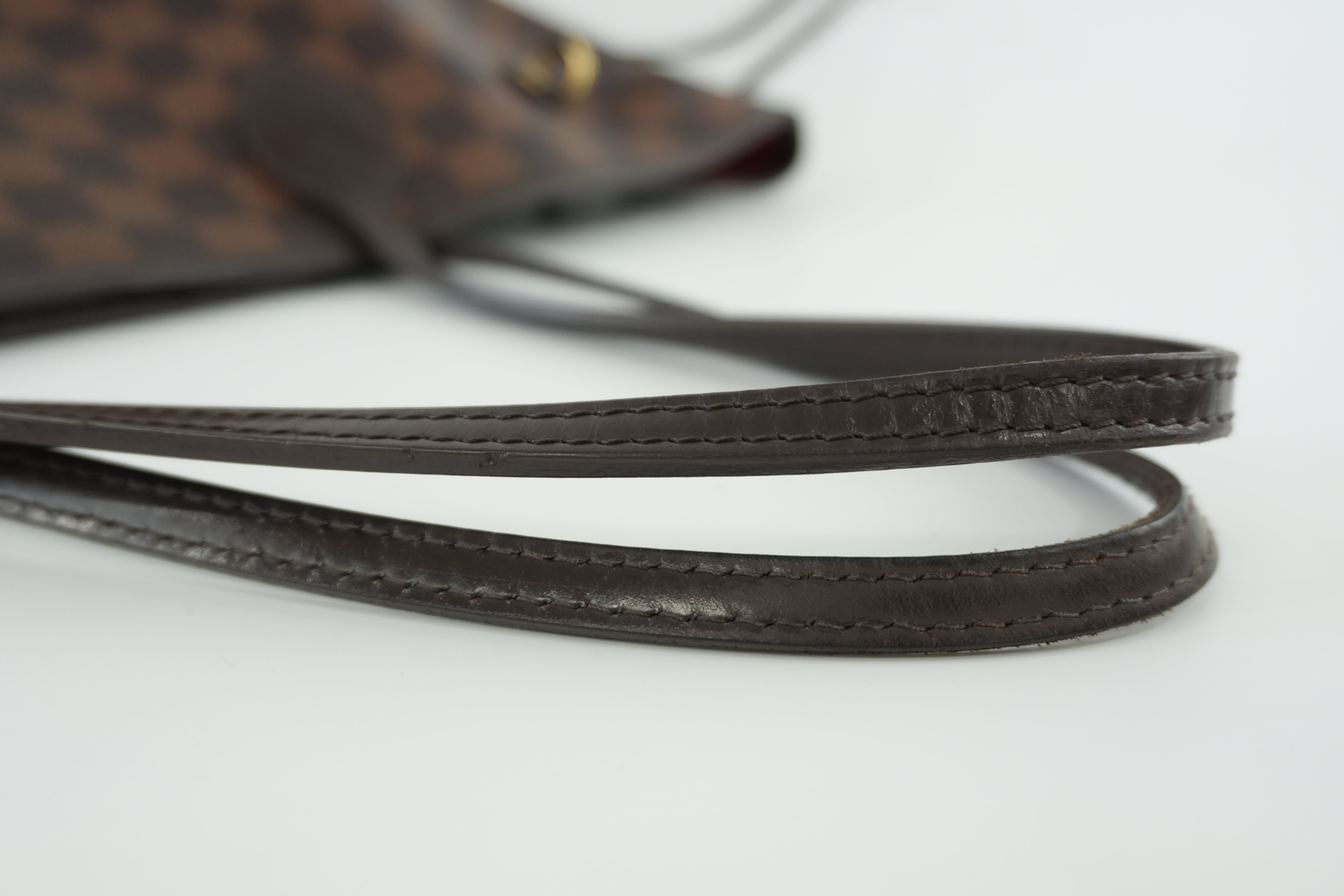 Louis Vuitton Damier Ebene Neverfull MM Shoulder Tote Used