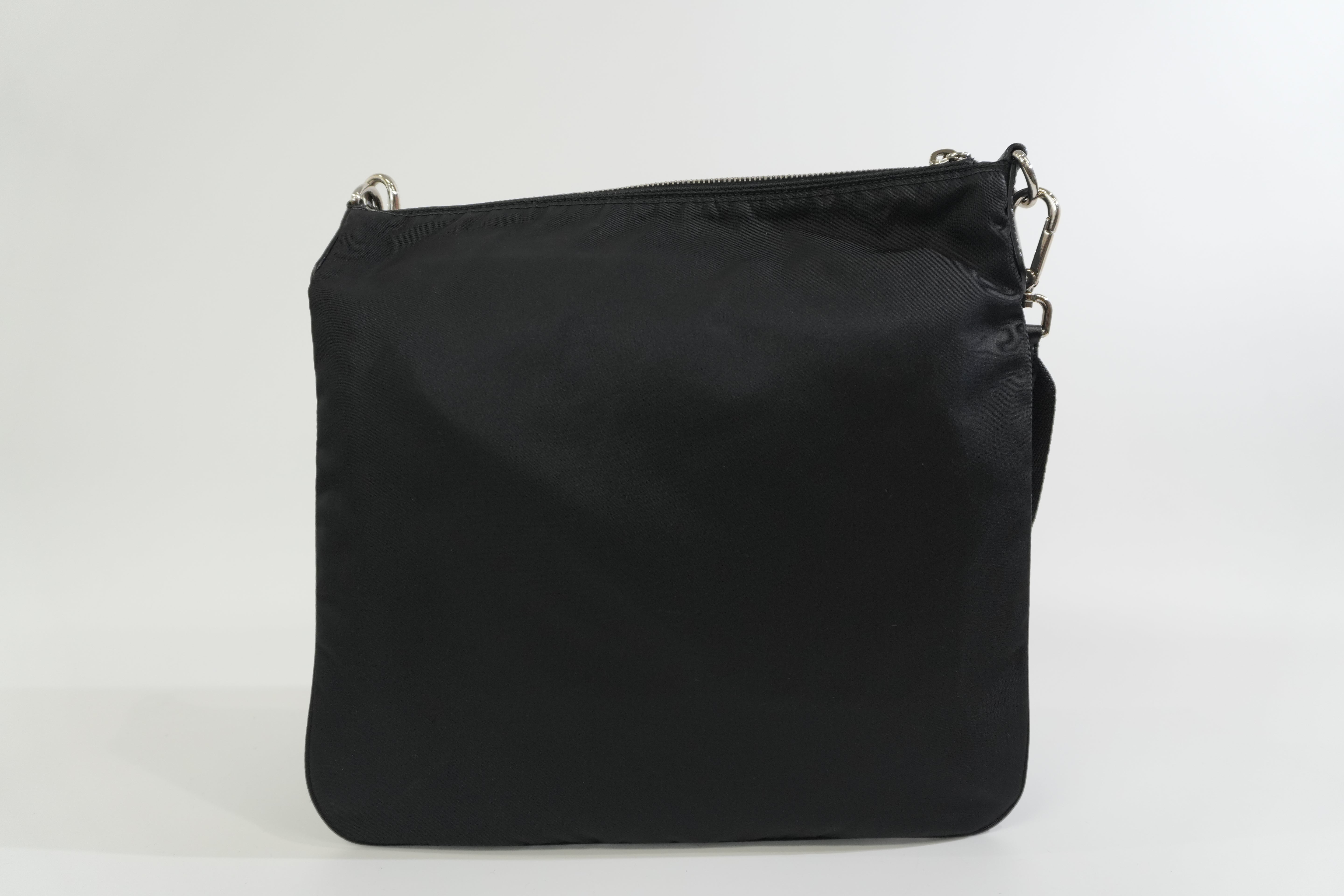 Pre-owned Prada Nylon Crossbody Bag Black