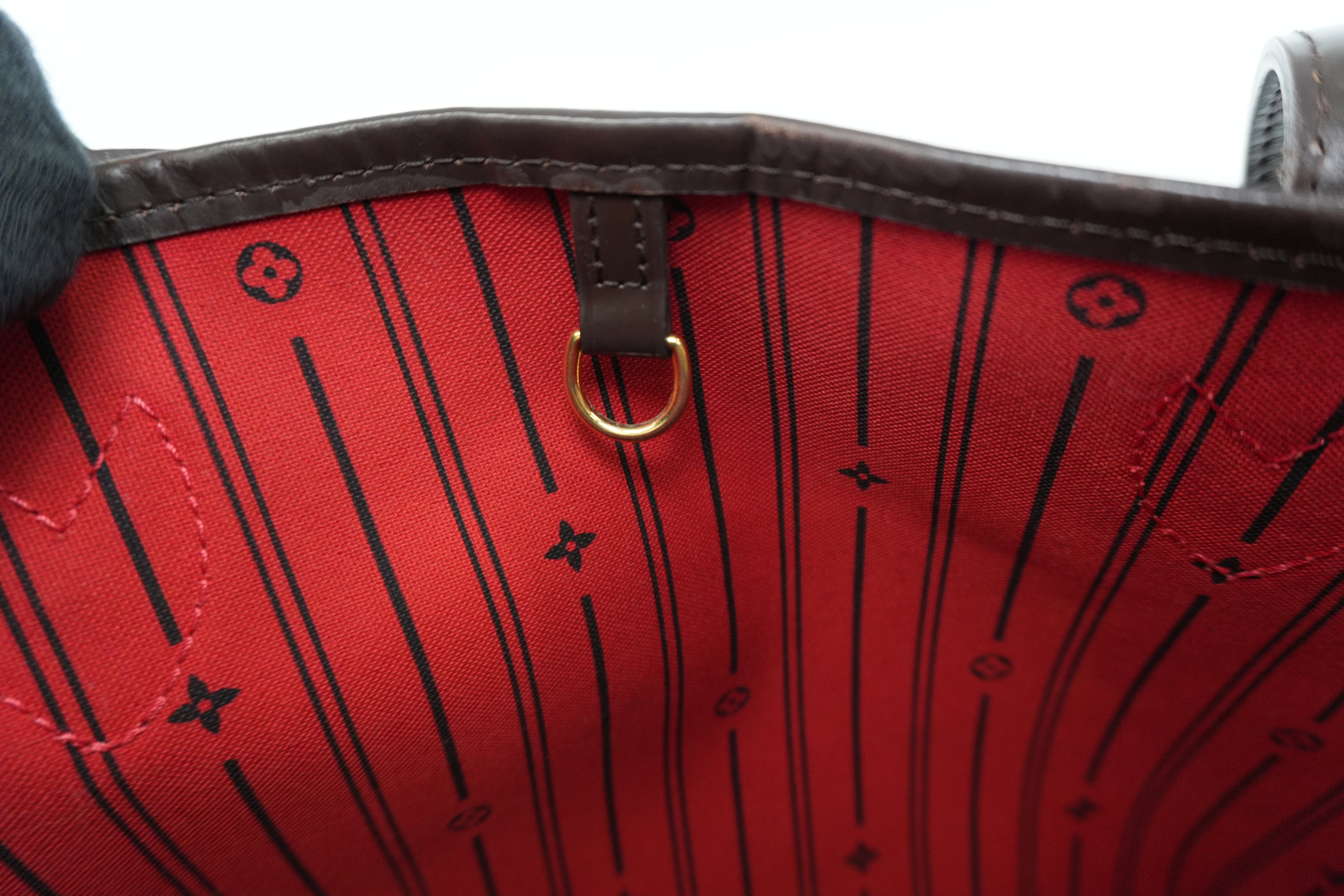 Louis Vuitton Damier Ebene Neverfull MM Shoulder Tote Used