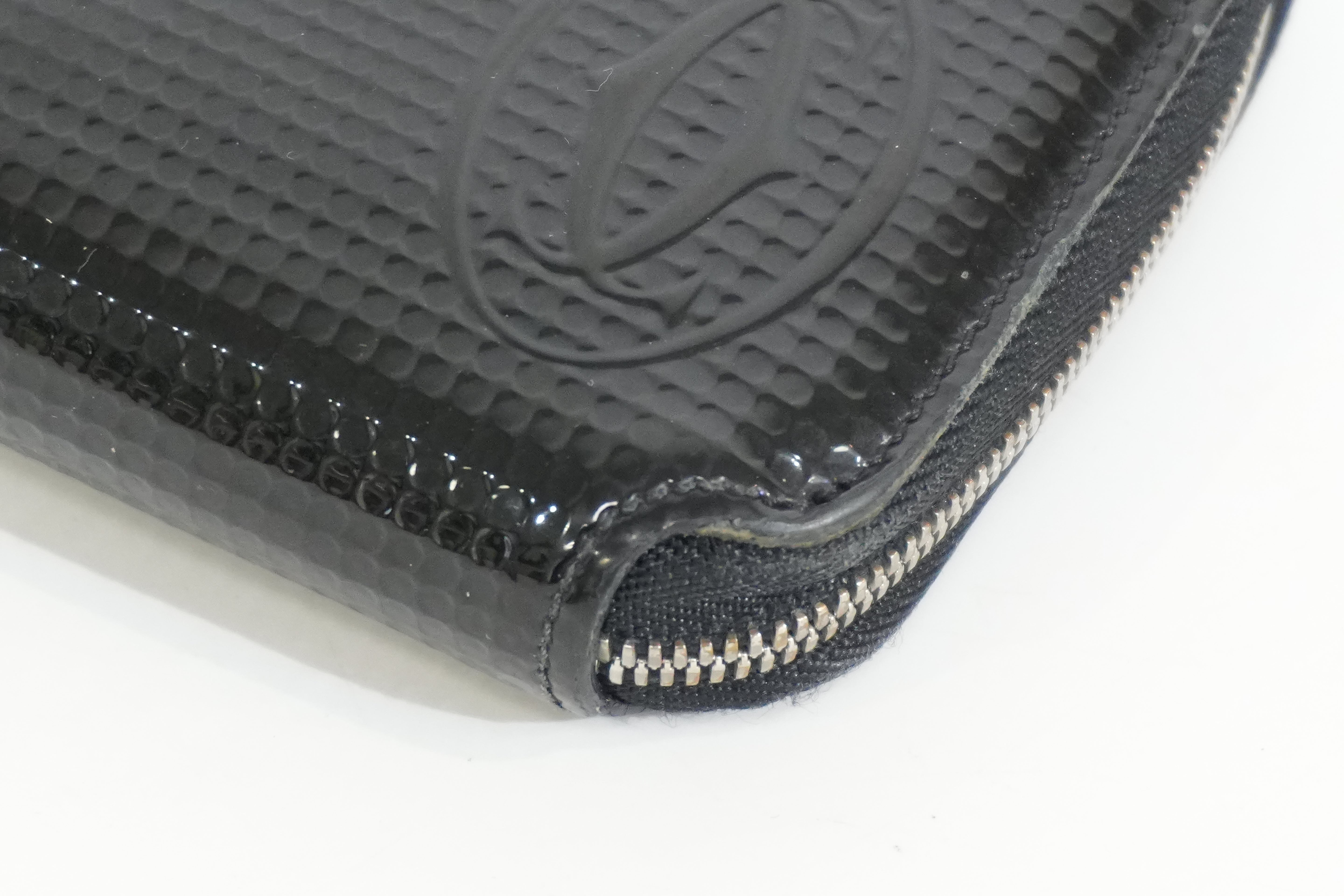 Pre-owned Cartier Zippy Long Wallet Black
