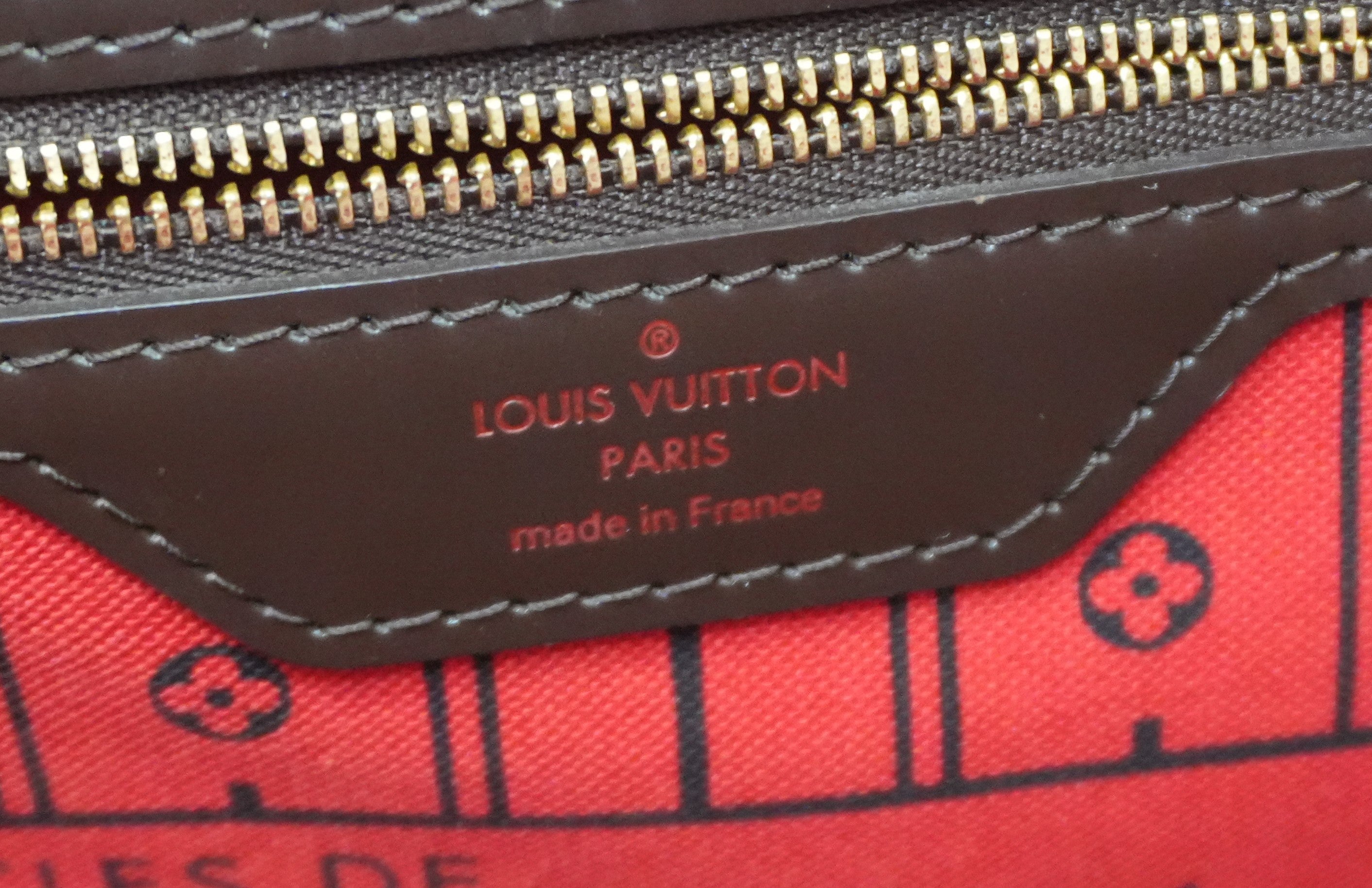 Louis Vuitton Damier Ebene Neverfull MM Shoulder Tote Used