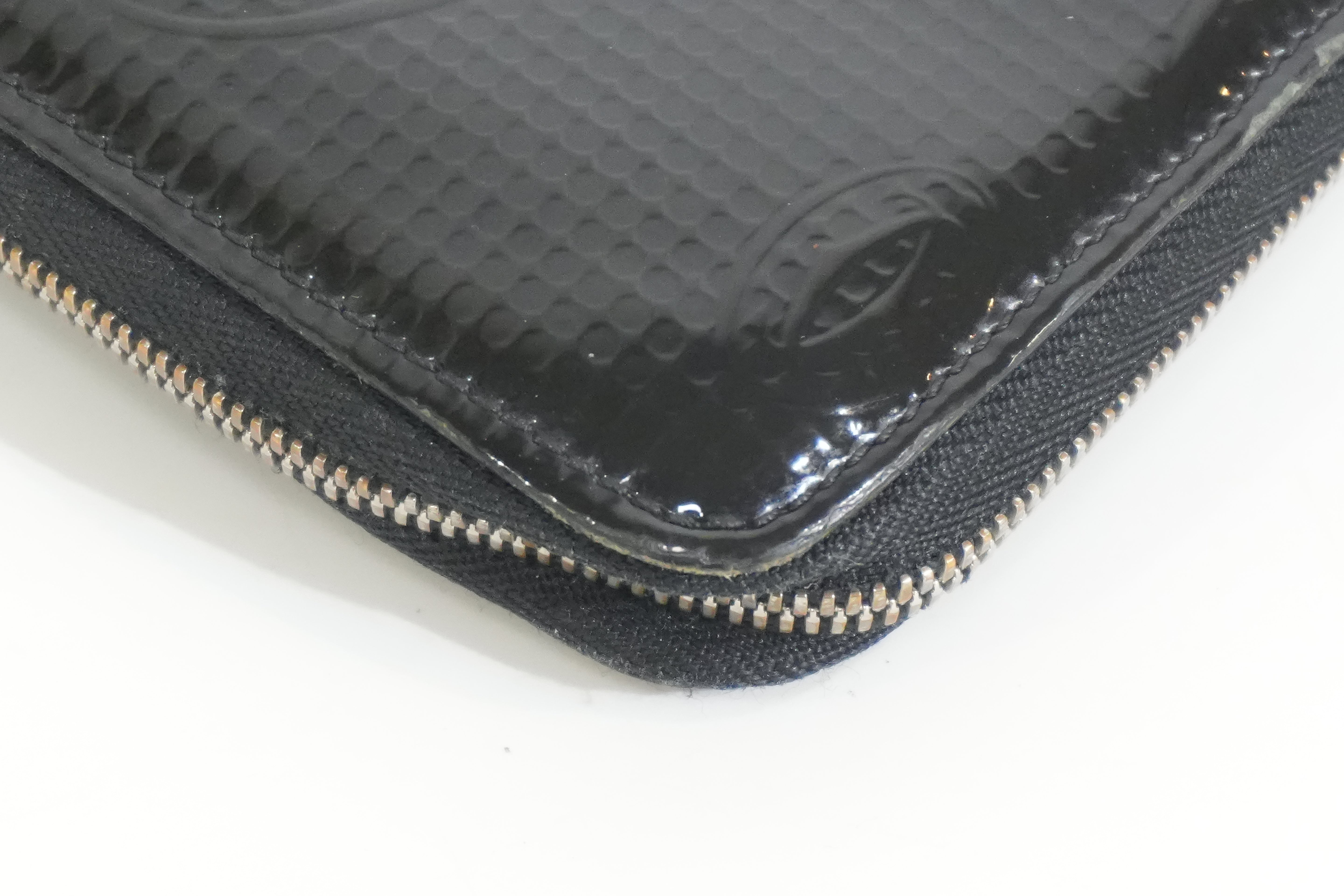 Pre-owned Cartier Zippy Long Wallet Black