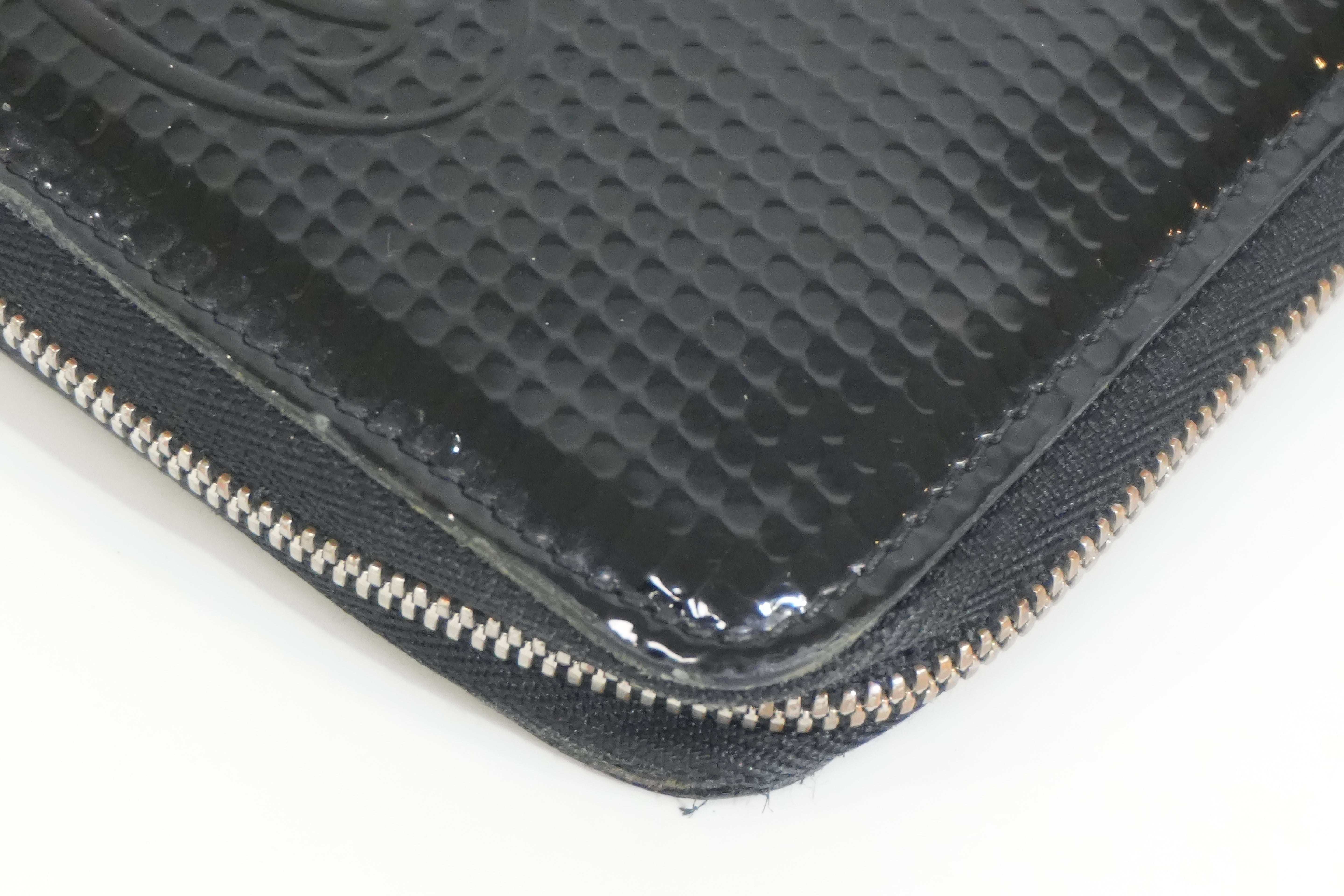 Pre-owned Cartier Zippy Long Wallet Black