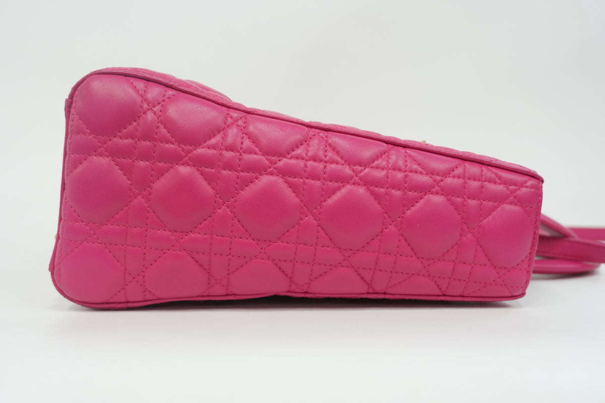 Pre-Owned Dior Lady Dior Shoulder Bag Pink