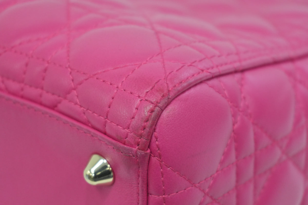 Pre-Owned Dior Lady Dior Shoulder Bag Pink