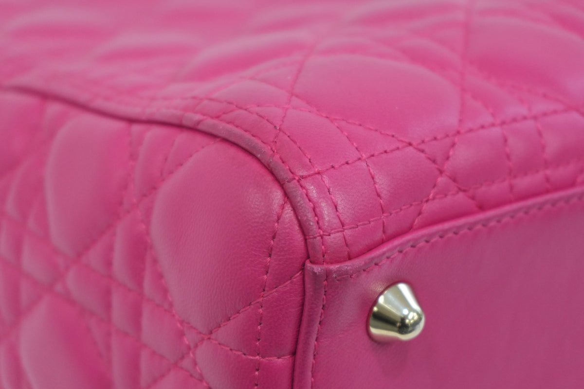 Pre-Owned Dior Lady Dior Shoulder Bag Pink