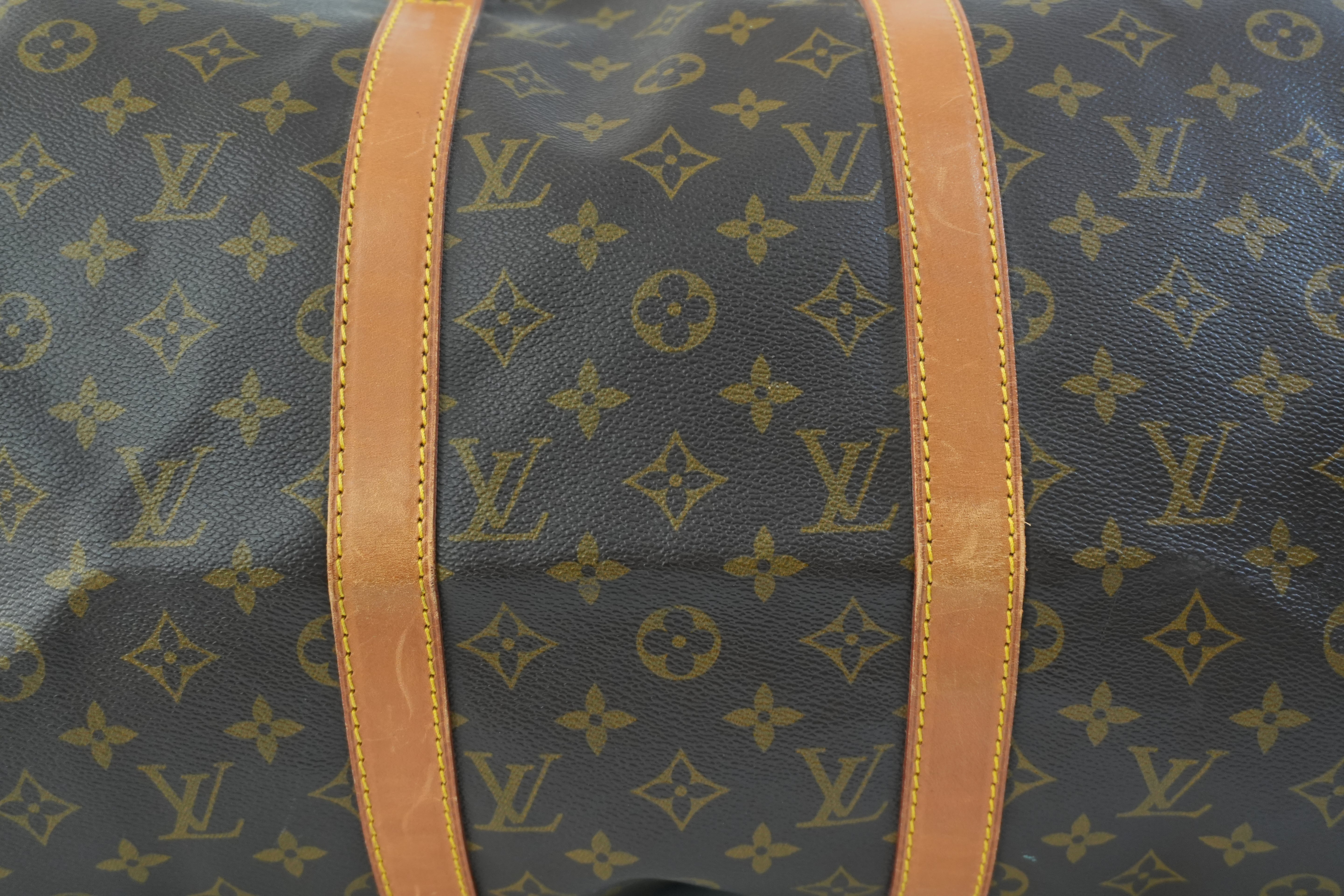 Pre-owned Louis Vuitton Monogram Keepall 50 Bandouliere Travel Bag