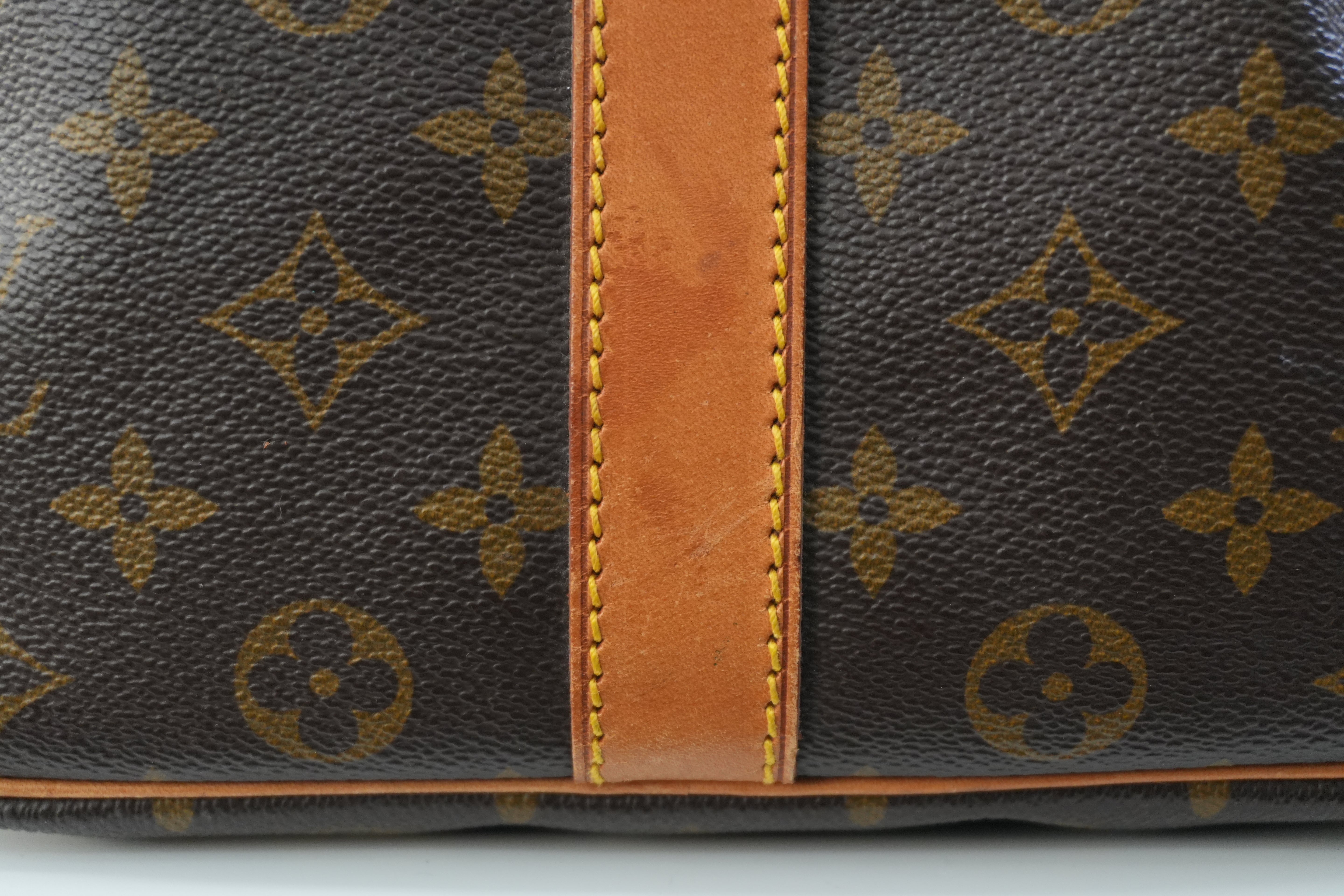 Pre-owned Louis Vuitton Monogram Keepall 50 Bandouliere Travel Bag