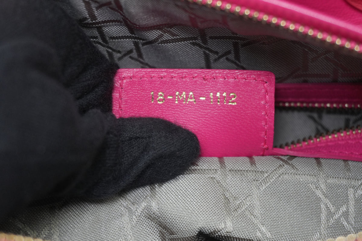 Pre-Owned Dior Lady Dior Shoulder Bag Pink
