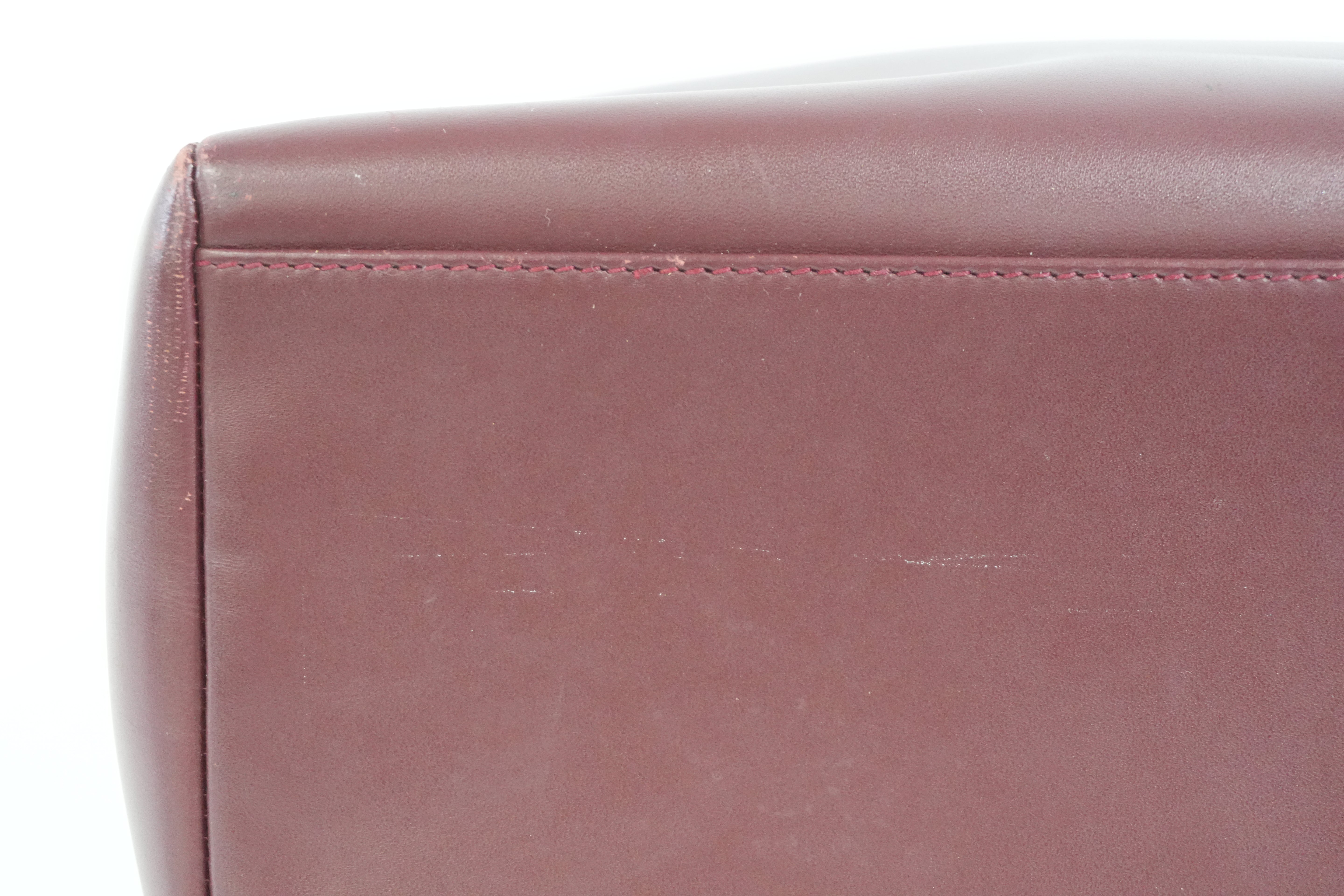 Pre-owned Cartier Crossbody Bag Burgundy