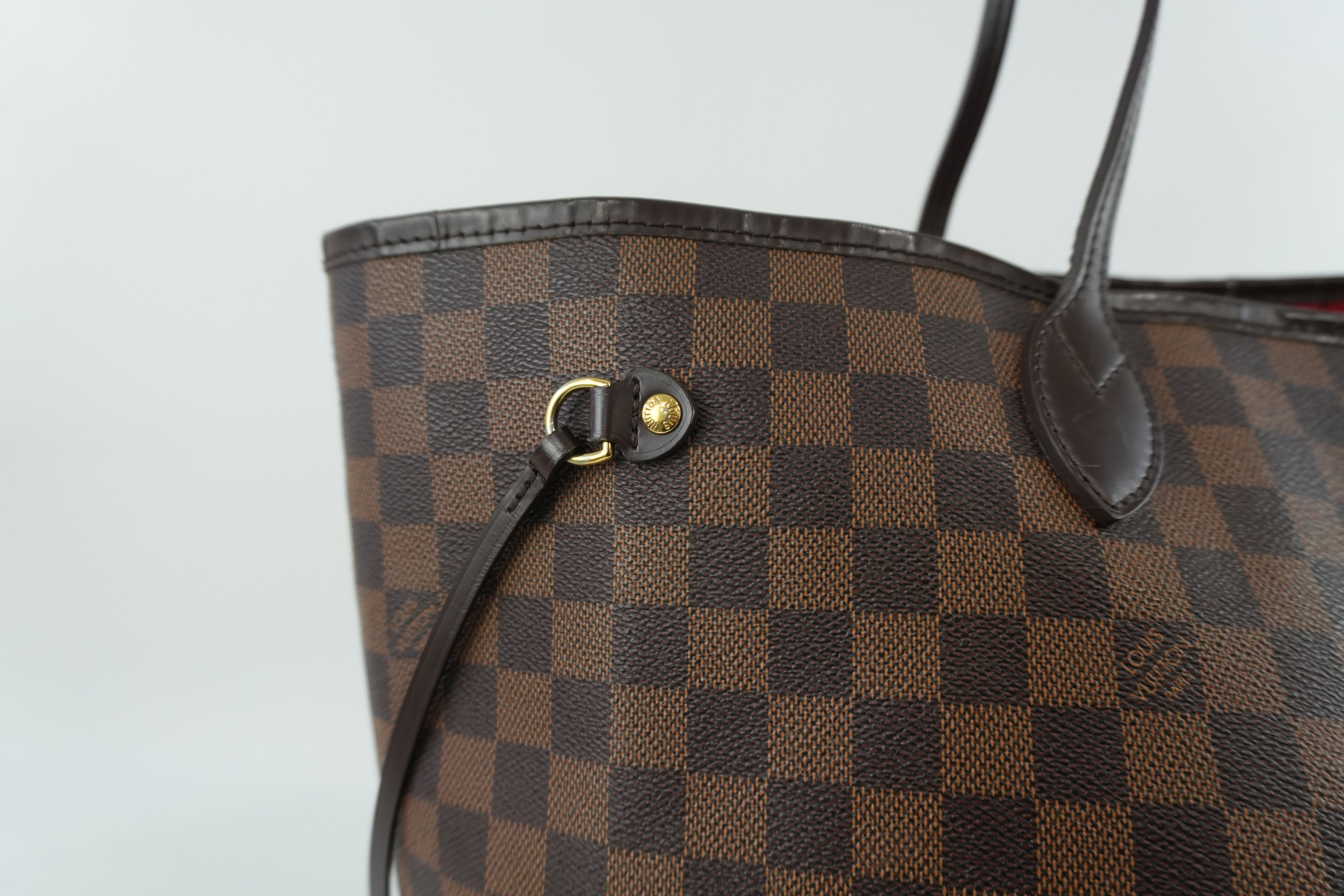Louis Vuitton Damier Ebene Neverfull GM Shoulder Bag Used