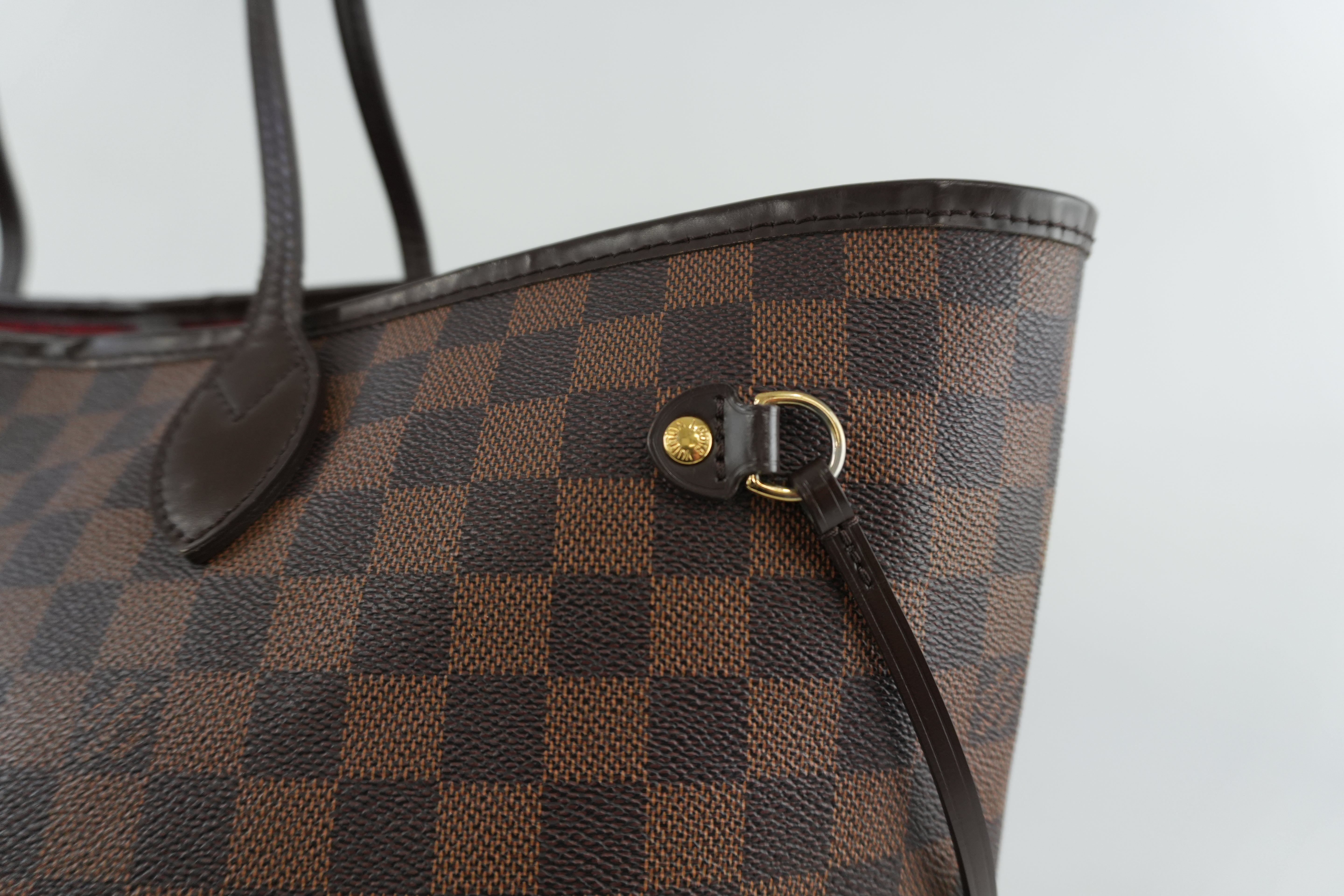 Louis Vuitton Damier Ebene Neverfull GM Shoulder Bag Used