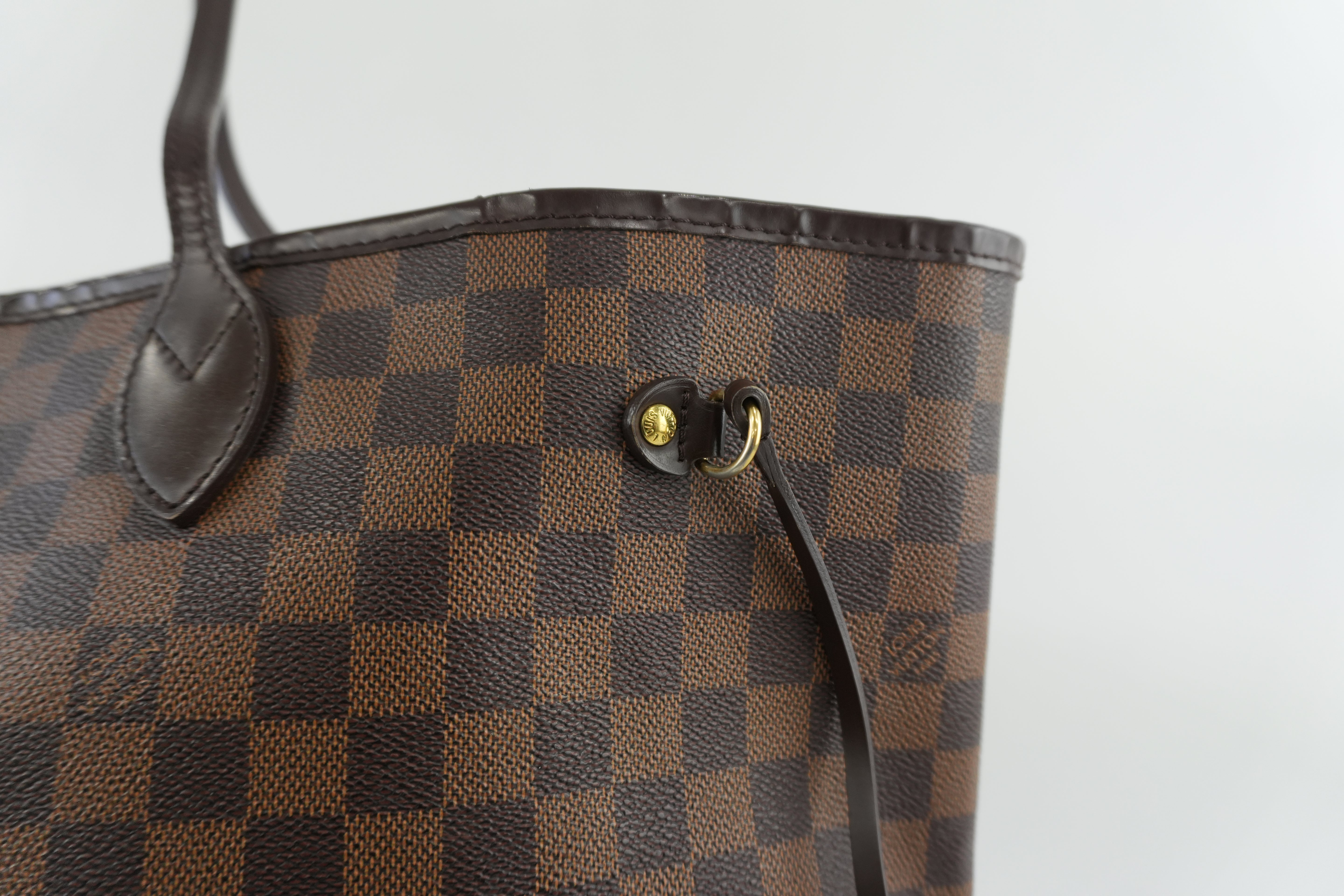 Louis Vuitton Damier Ebene Neverfull GM Shoulder Bag Used