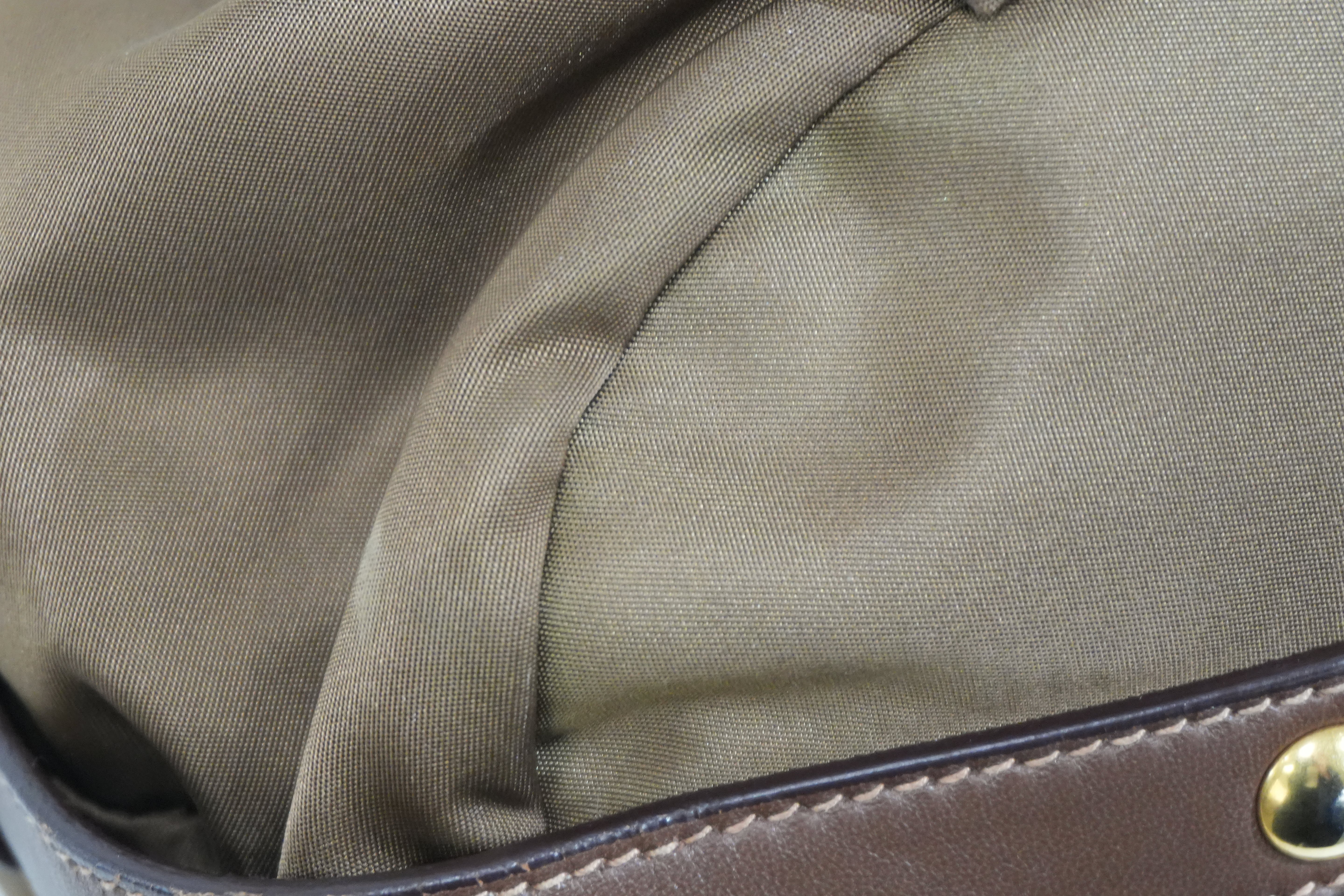 Pre-owned Prada Tessuto Two Way Shoulder Bag Olive Green