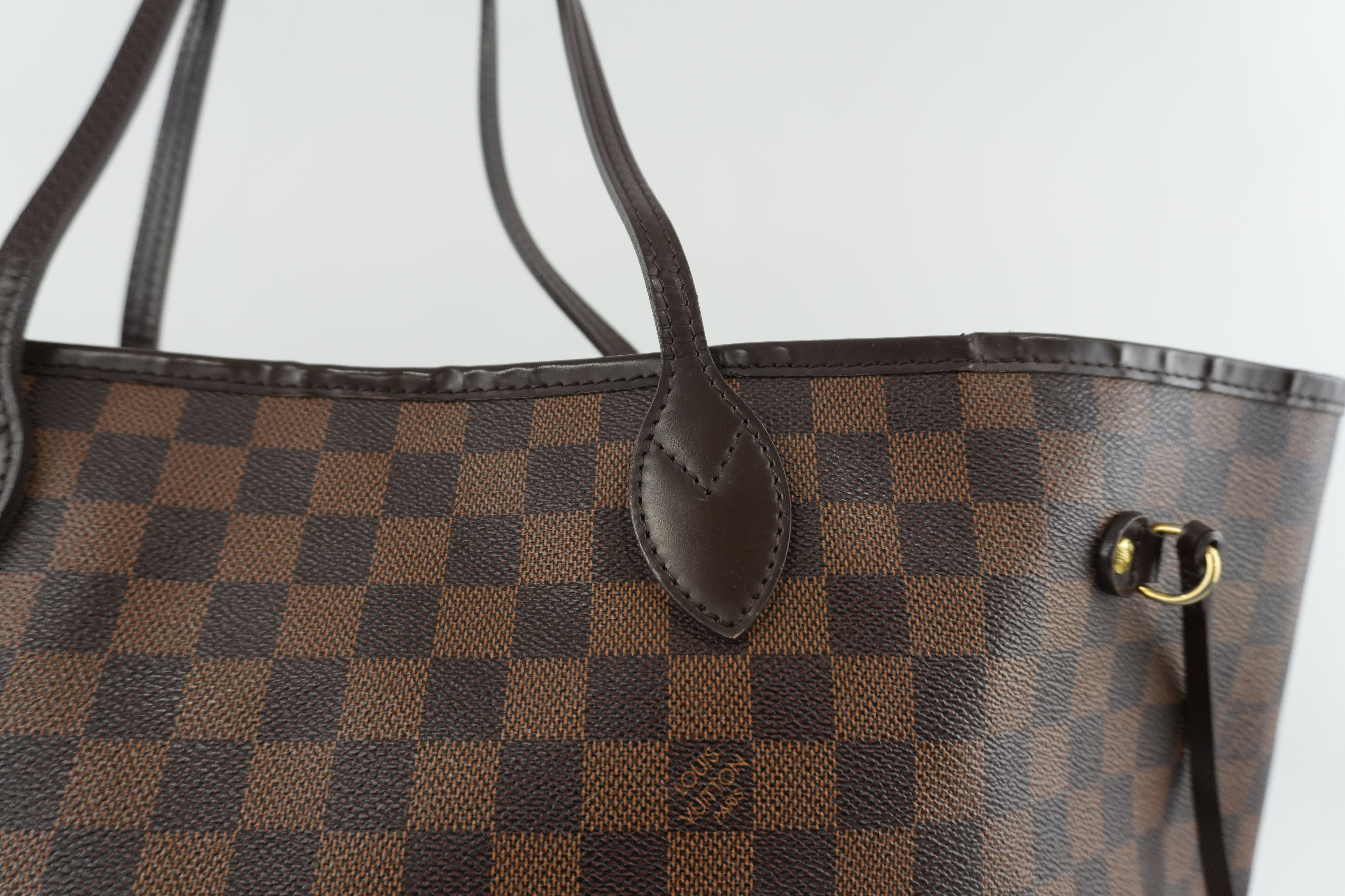 Louis Vuitton Damier Ebene Neverfull GM Shoulder Bag Used